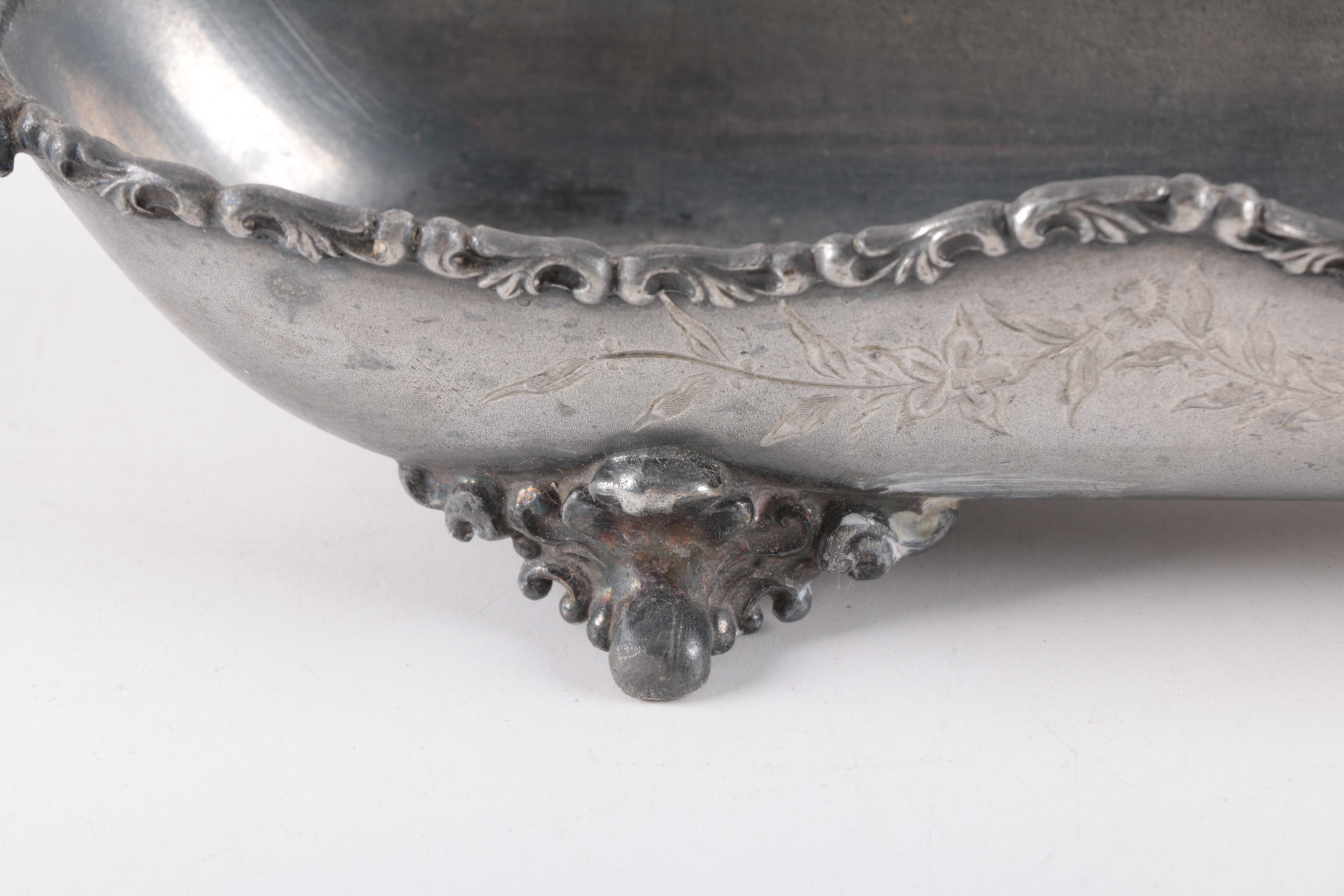 Reed & Barton Silver Plate Pitcher and Other Silver Plate and Porcelain