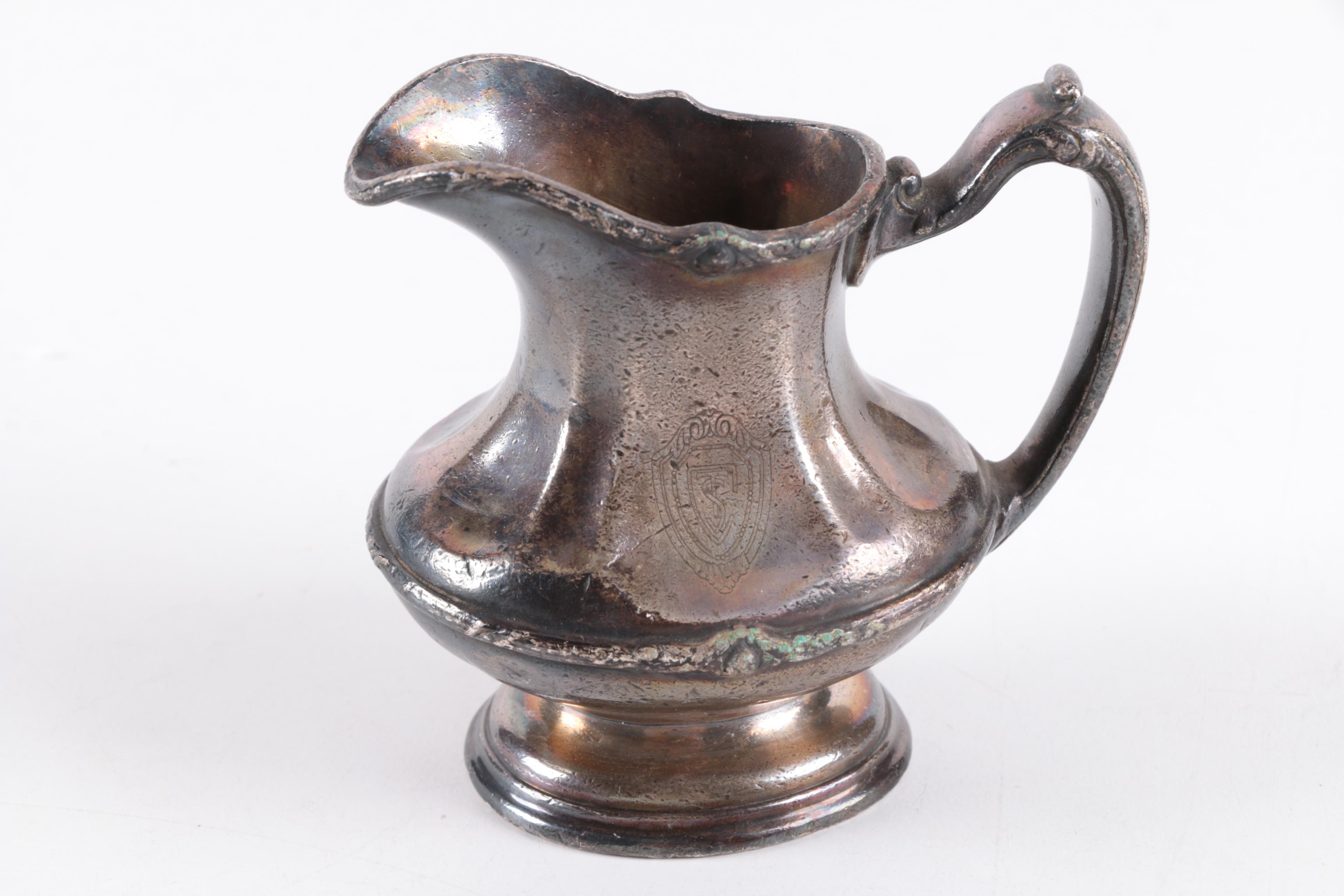 Reed & Barton Silver Plate Pitcher and Other Silver Plate and Porcelain