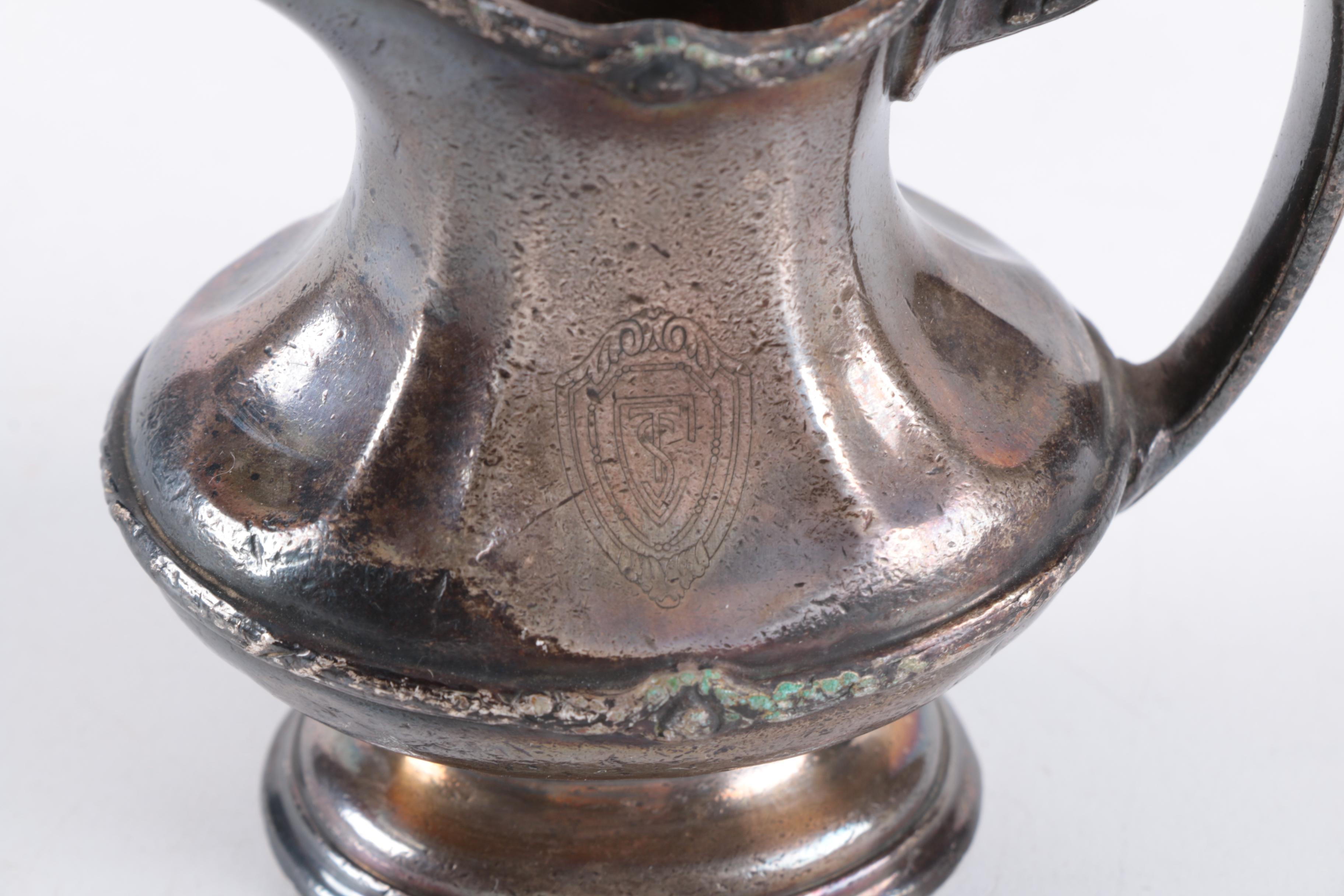 Reed & Barton Silver Plate Pitcher and Other Silver Plate and Porcelain