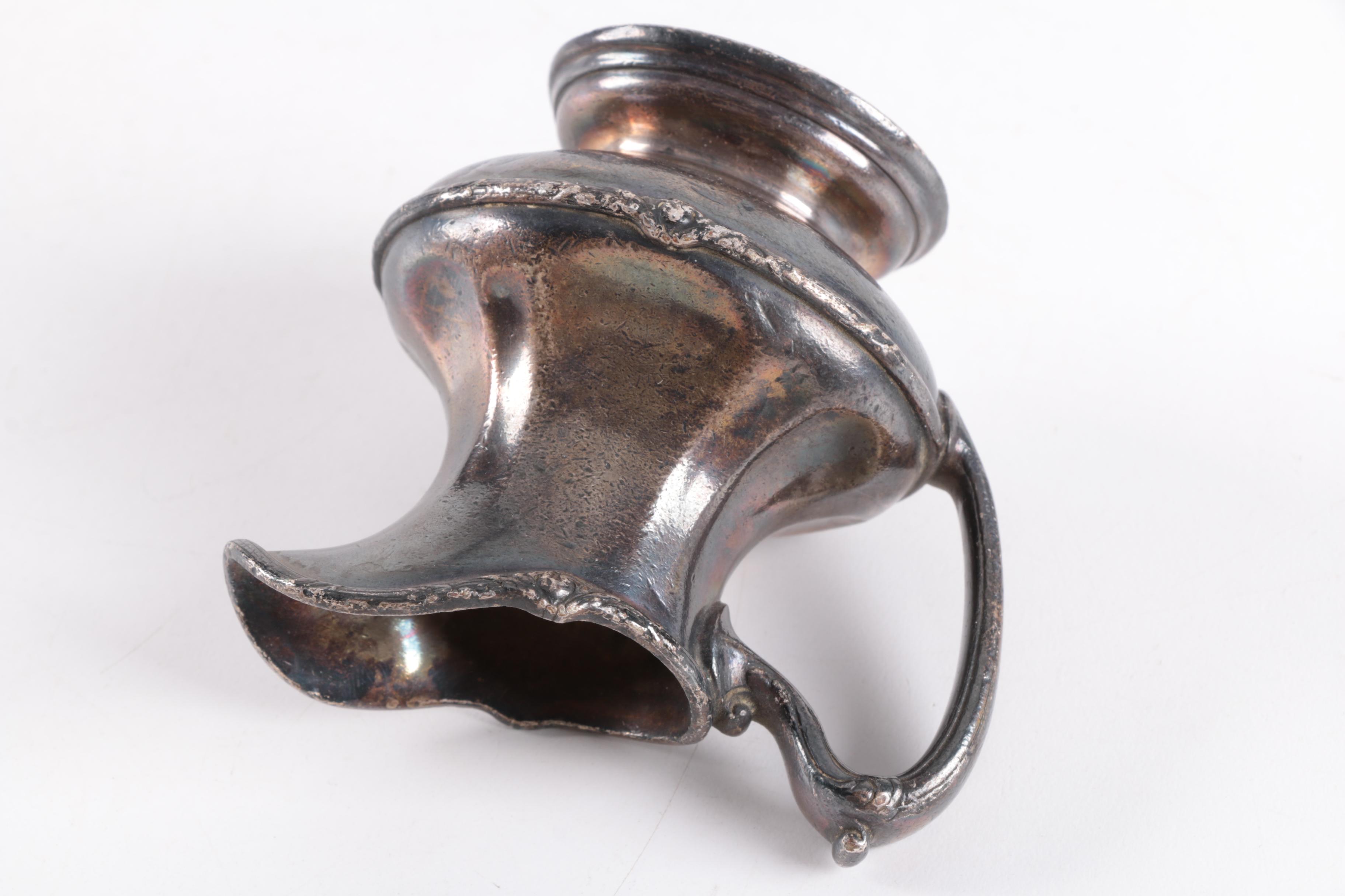 Reed & Barton Silver Plate Pitcher and Other Silver Plate and Porcelain