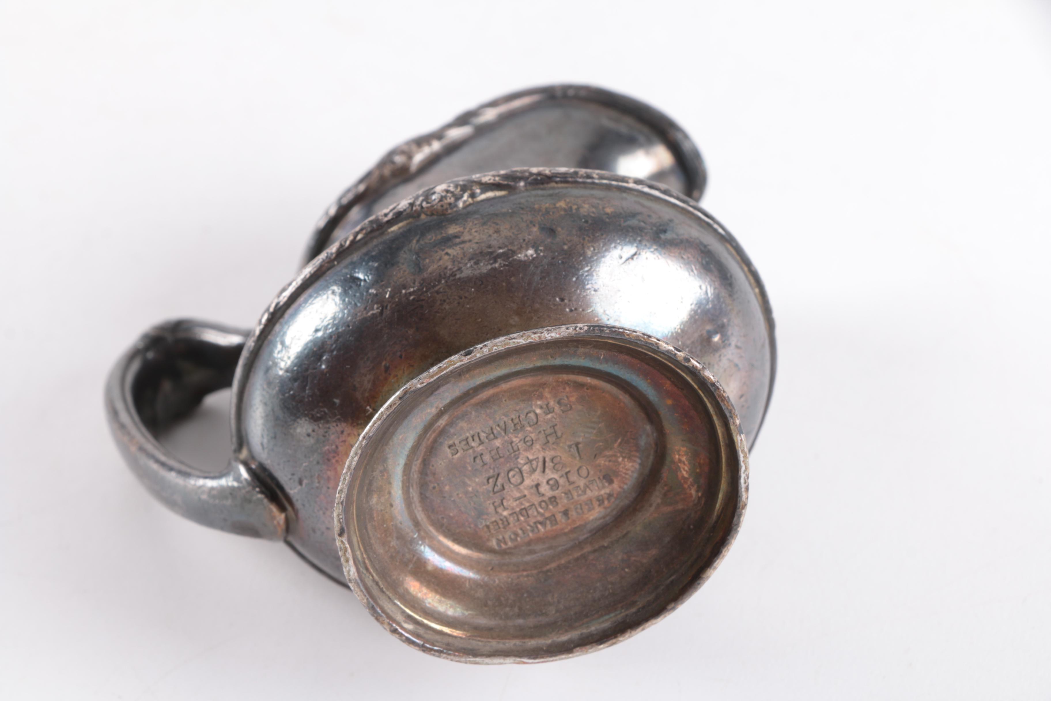 Reed & Barton Silver Plate Pitcher and Other Silver Plate and Porcelain