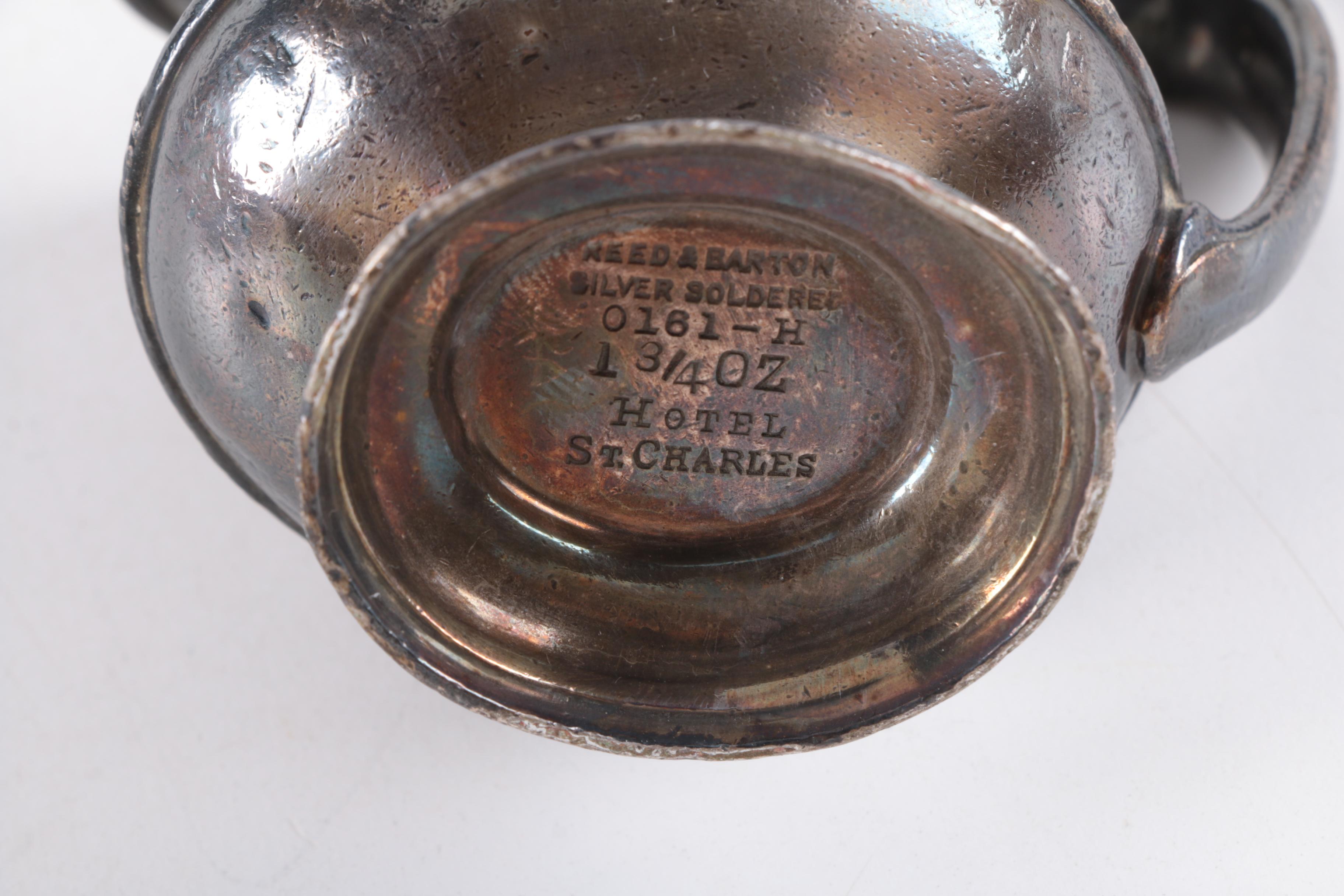 Reed & Barton Silver Plate Pitcher and Other Silver Plate and Porcelain