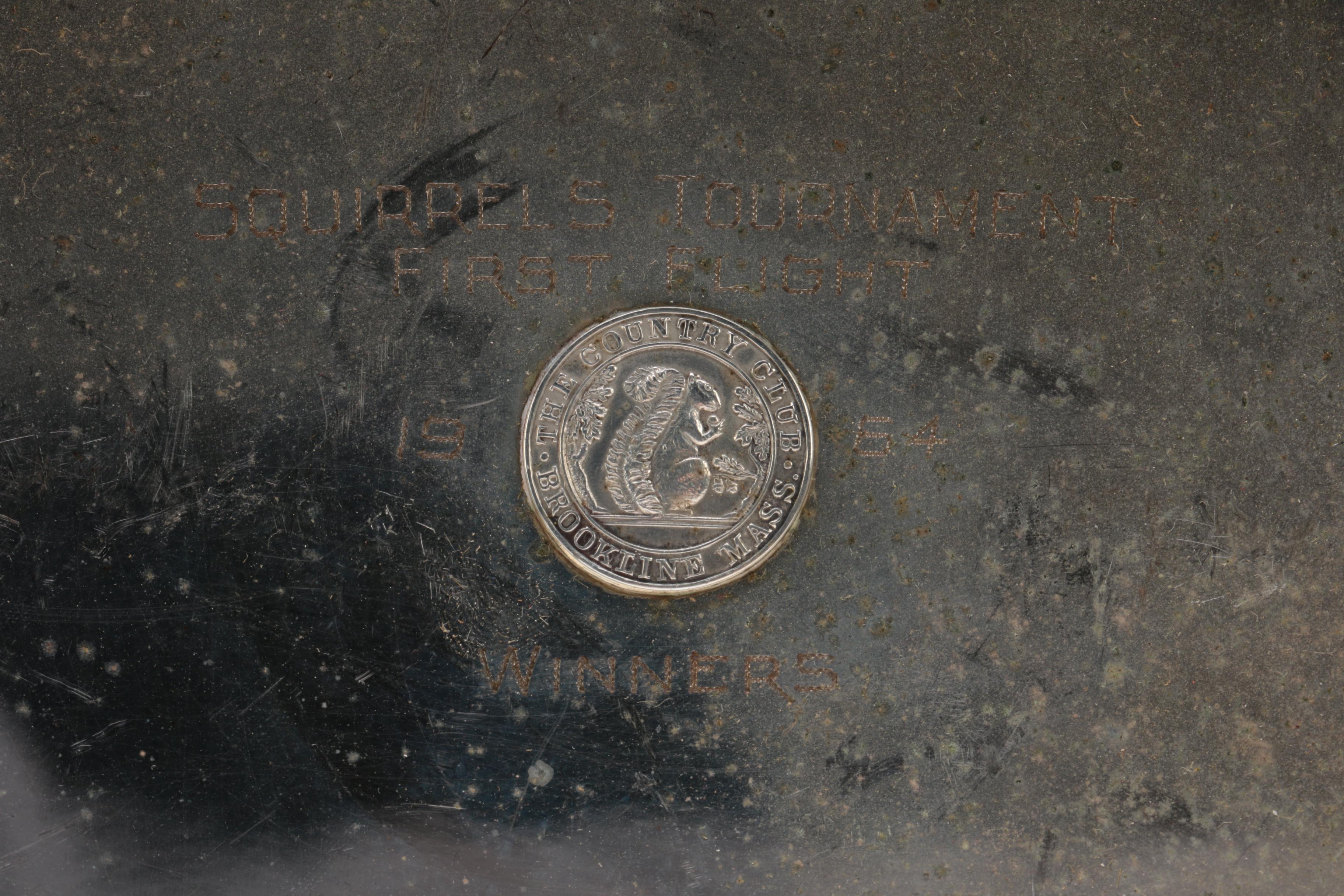 1964 Reed & Barton "Embassy" Silver Plate Trophy Dish and Pewter Porringer Bowl