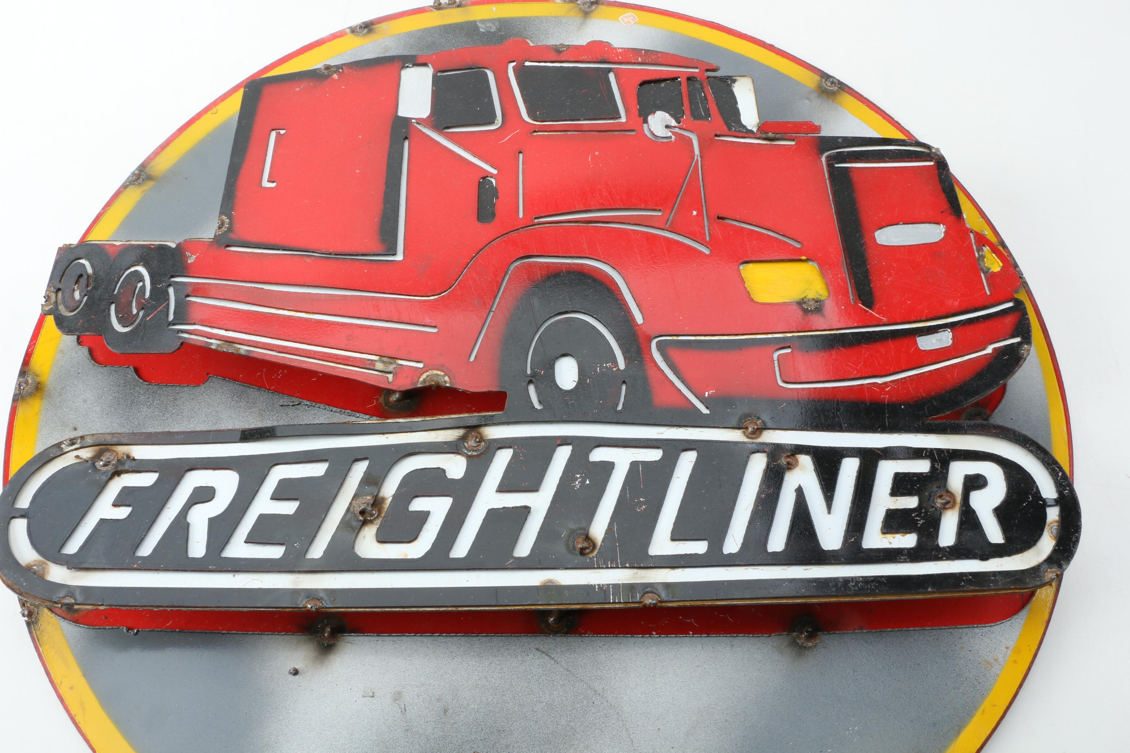Freightliner Metal Sign