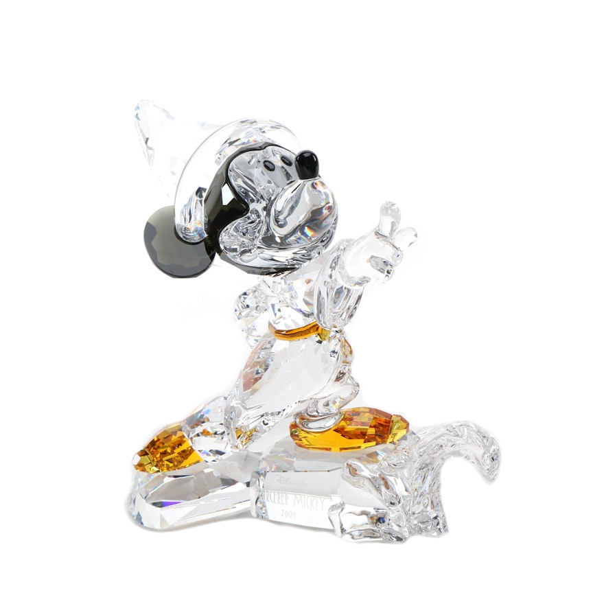 Swarovski Crystal 2009 "Sorcerer Mickey" Large Figurine
