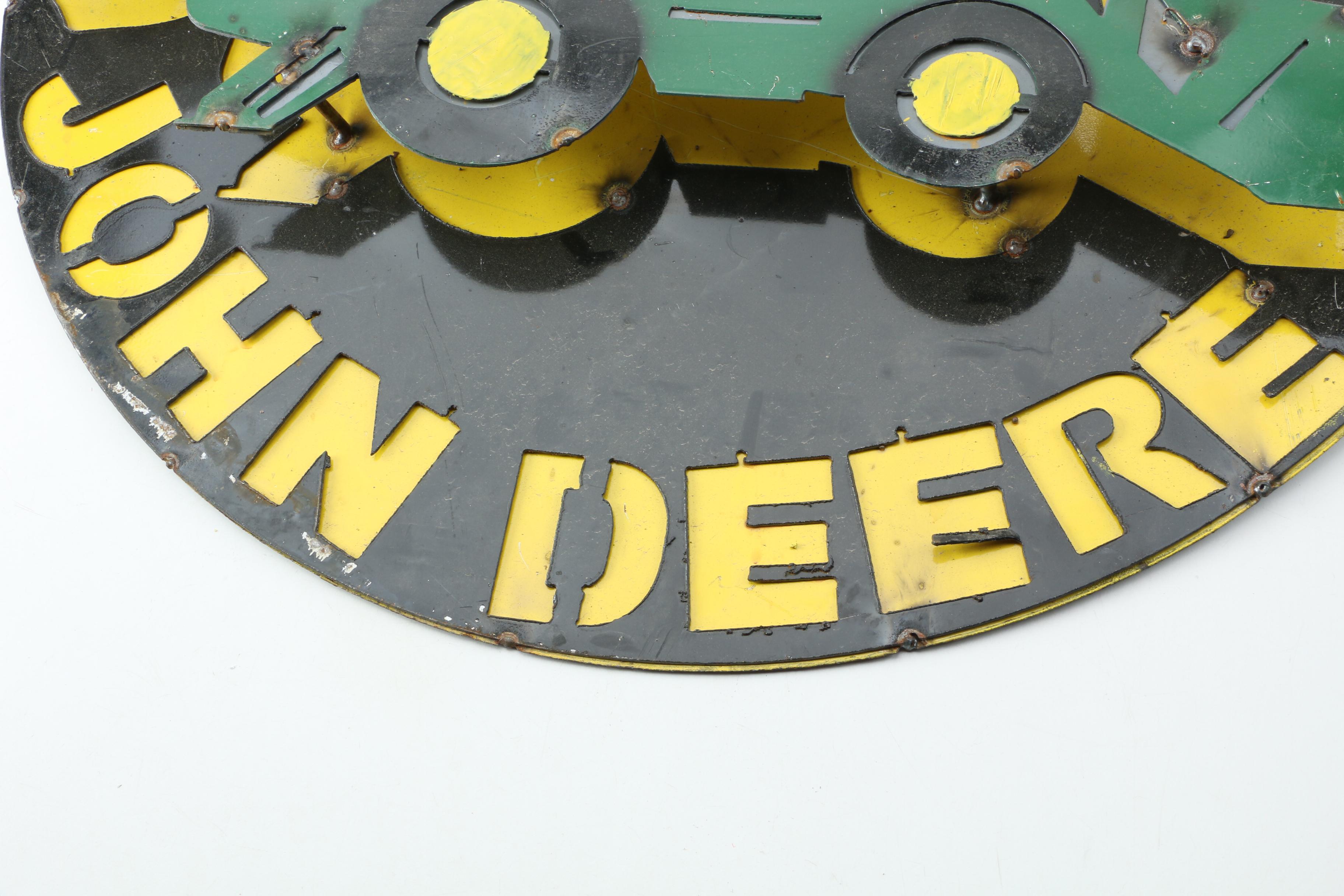 John Deere Metal Sign