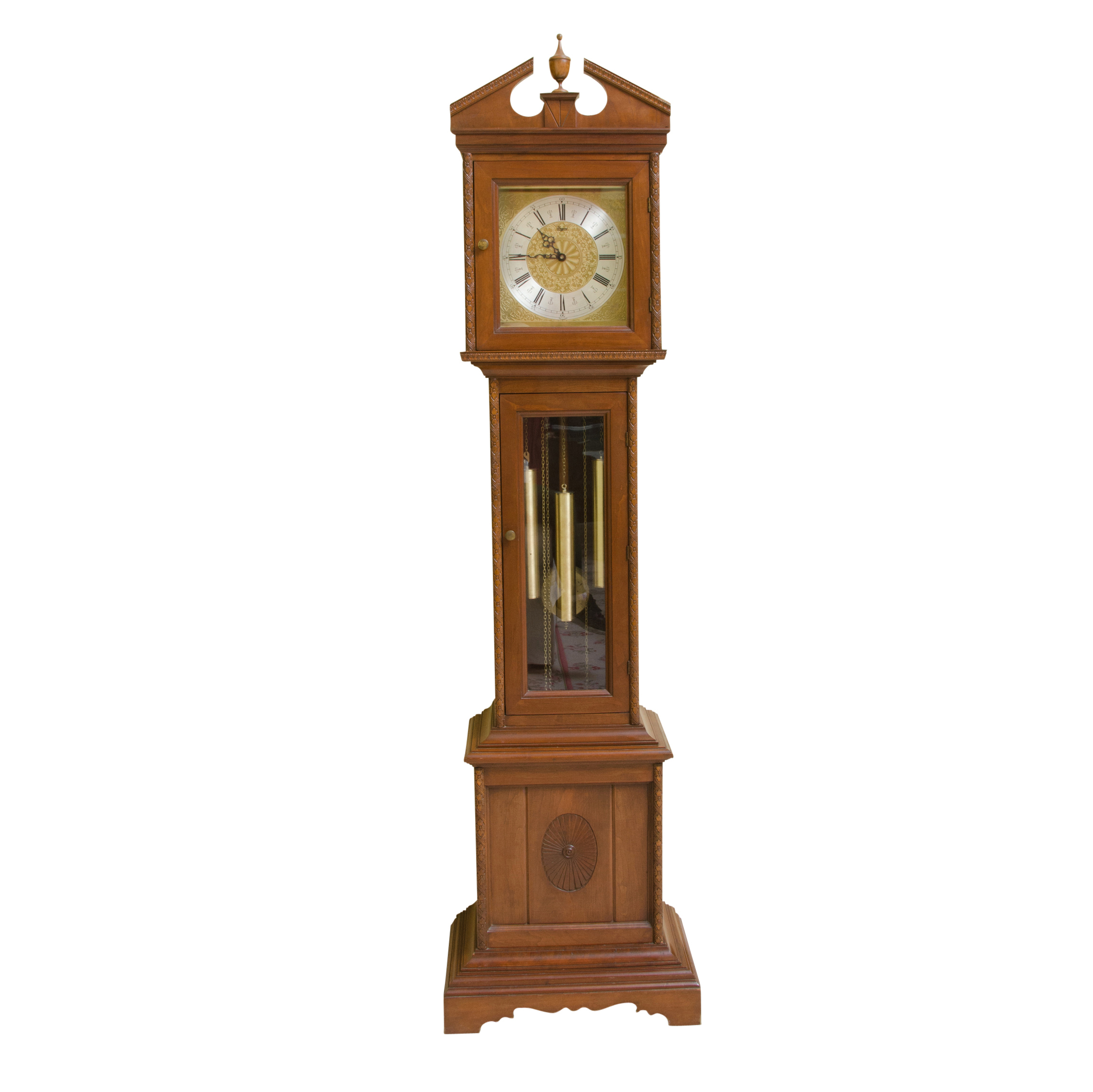Vintage Hand-Crafted Urgos Grandfather Clock