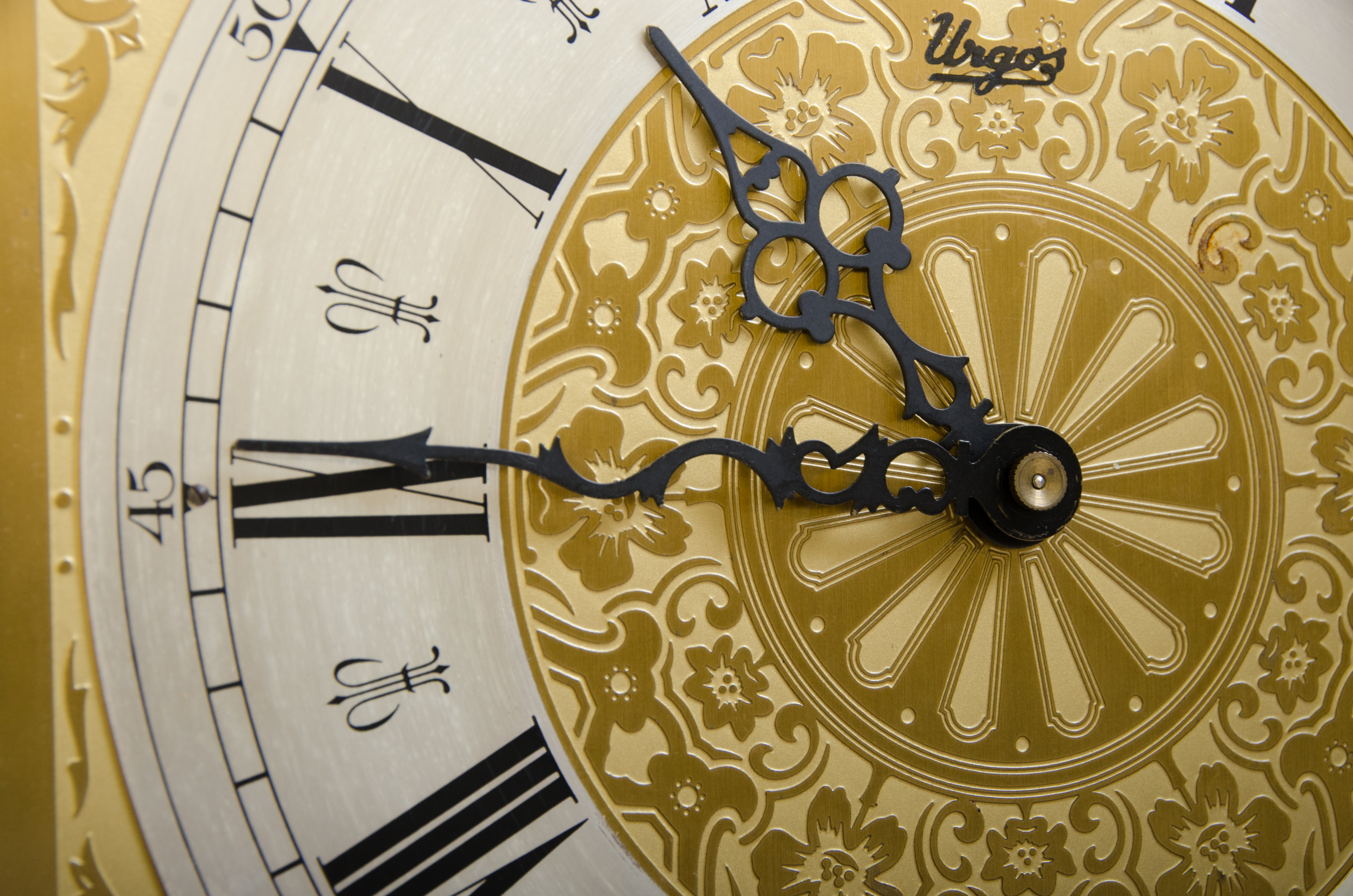 Vintage Hand-Crafted Urgos Grandfather Clock