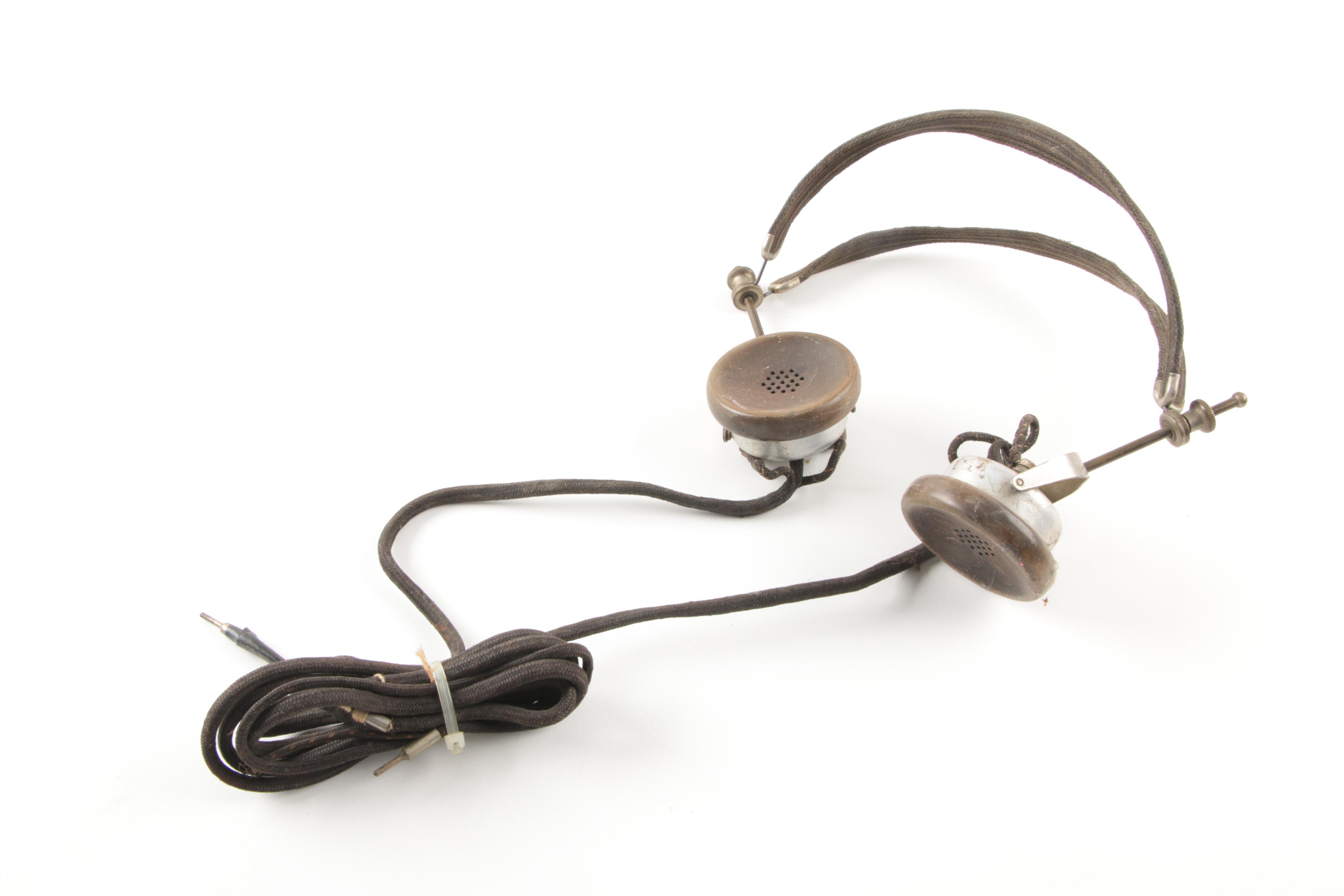 Vintage C. Brandes Telegraph Headset with Operator's Headset