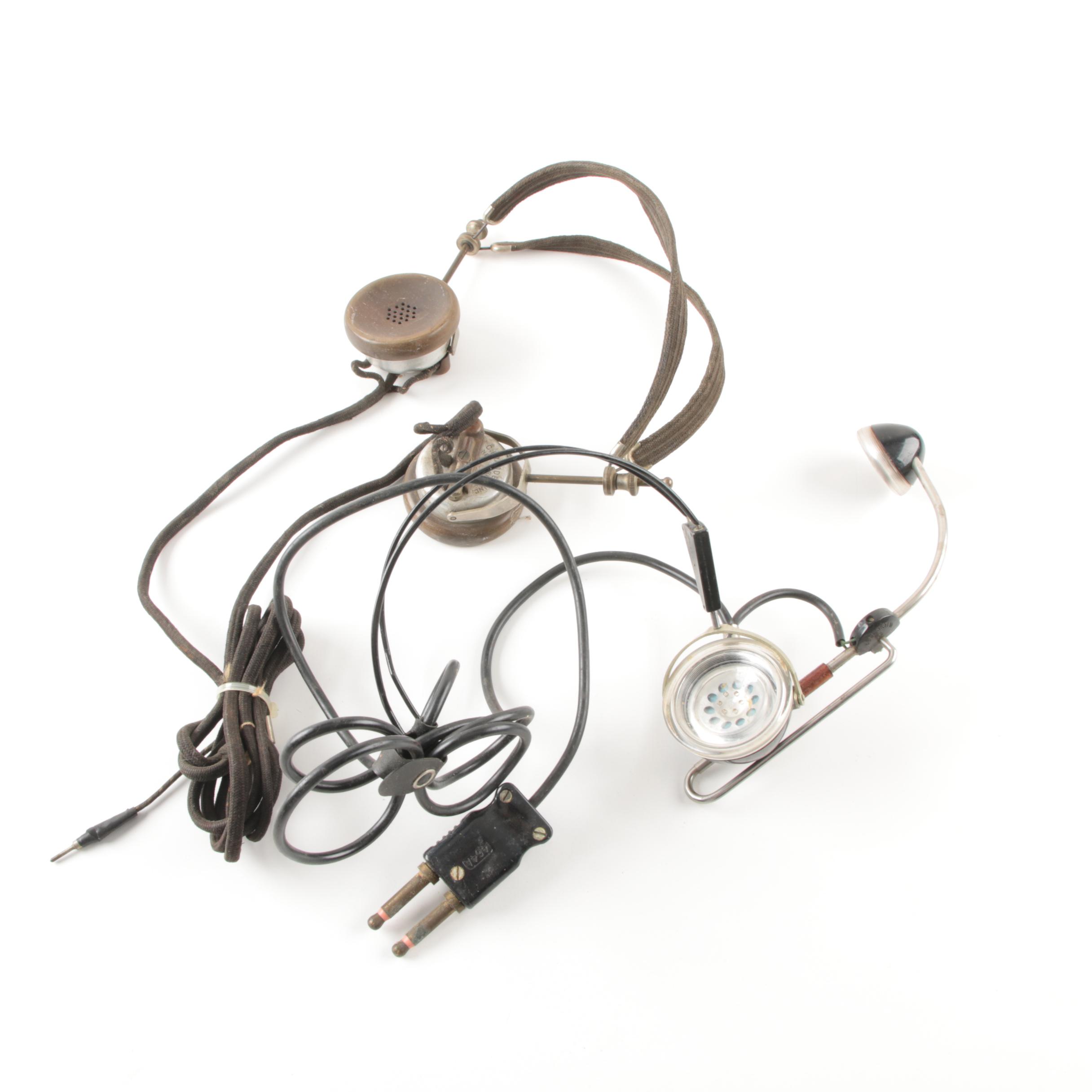 Vintage C. Brandes Telegraph Headset with Operator's Headset