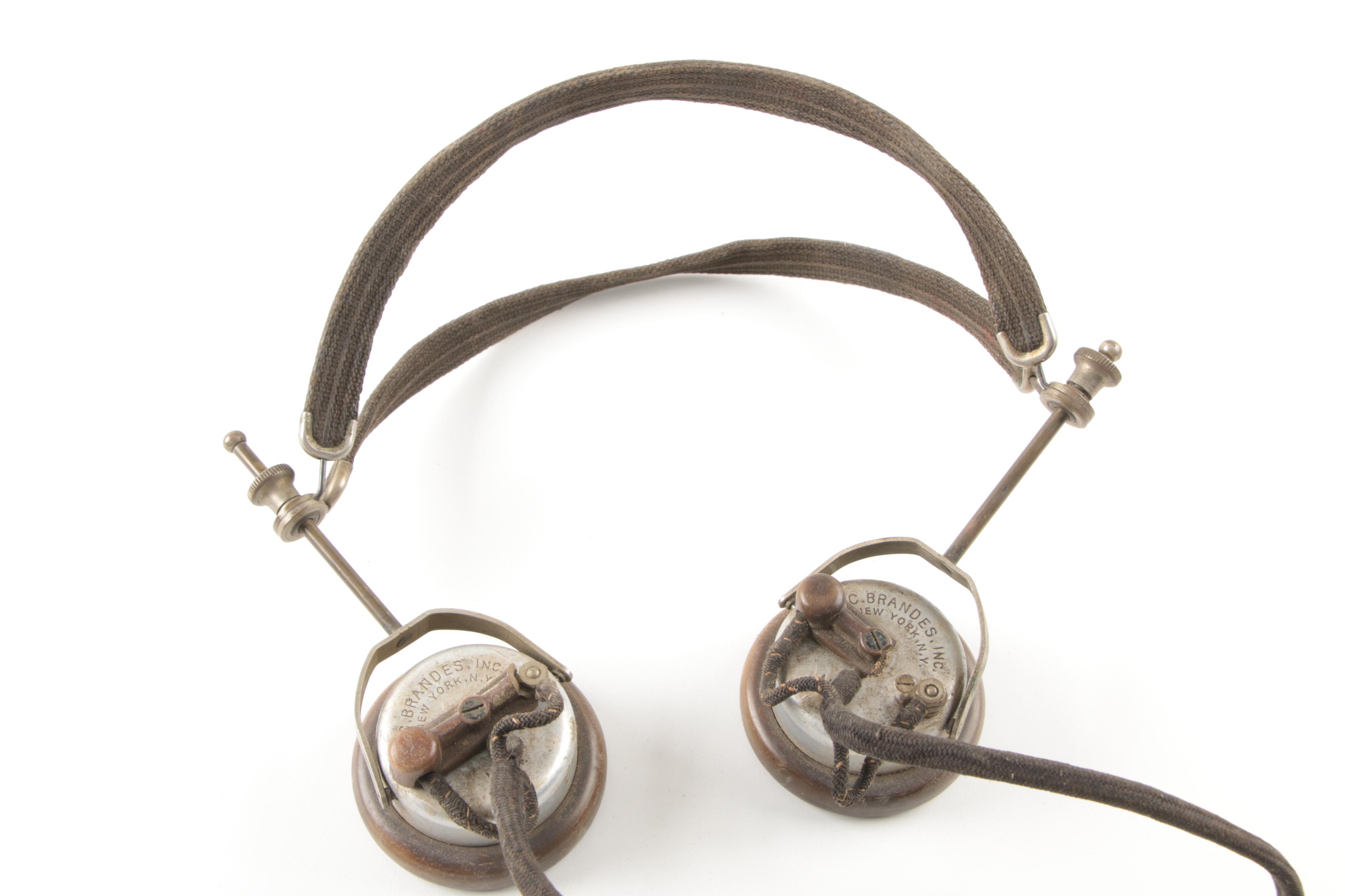 Vintage C. Brandes Telegraph Headset with Operator's Headset