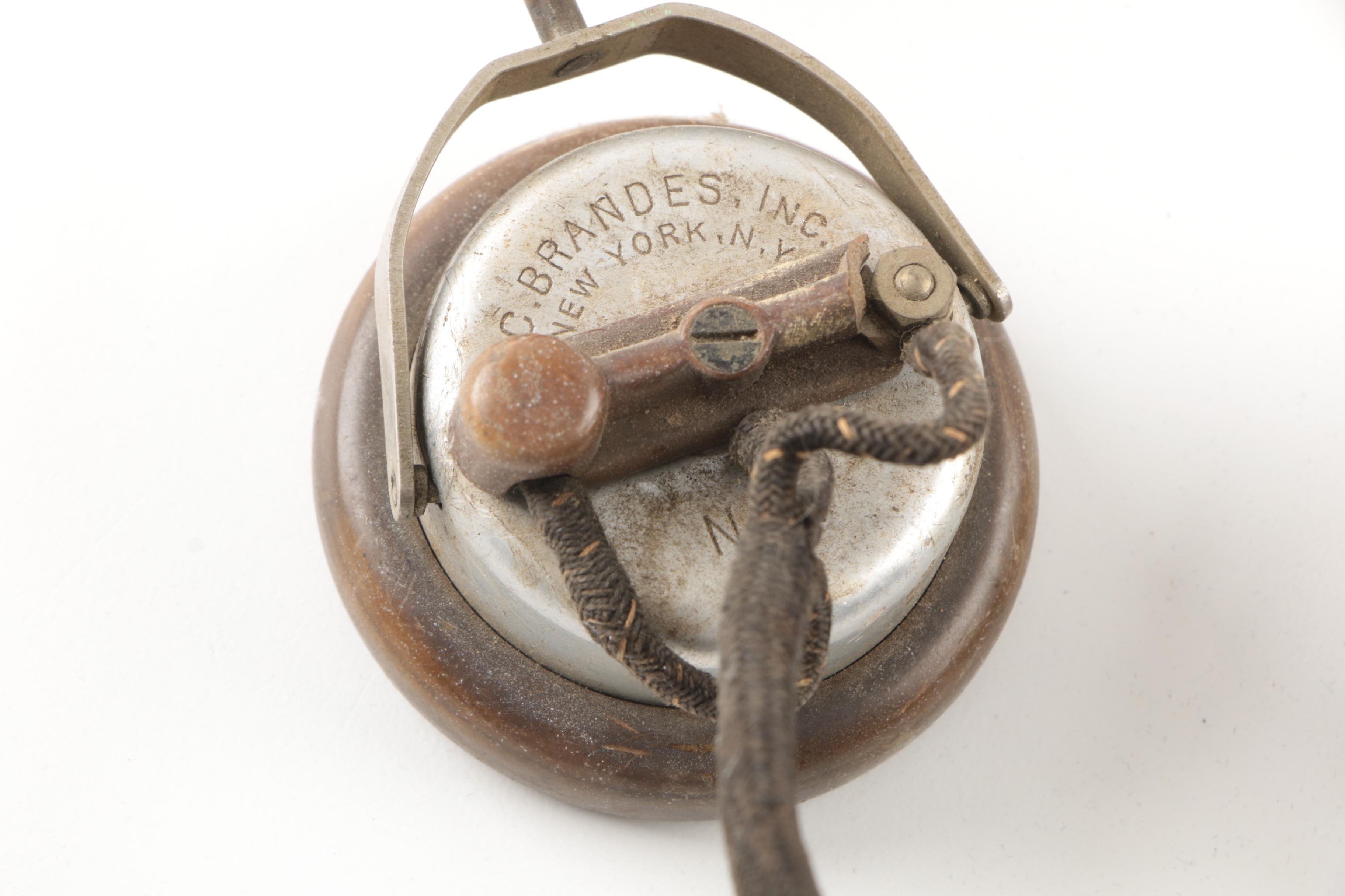 Vintage C. Brandes Telegraph Headset with Operator's Headset