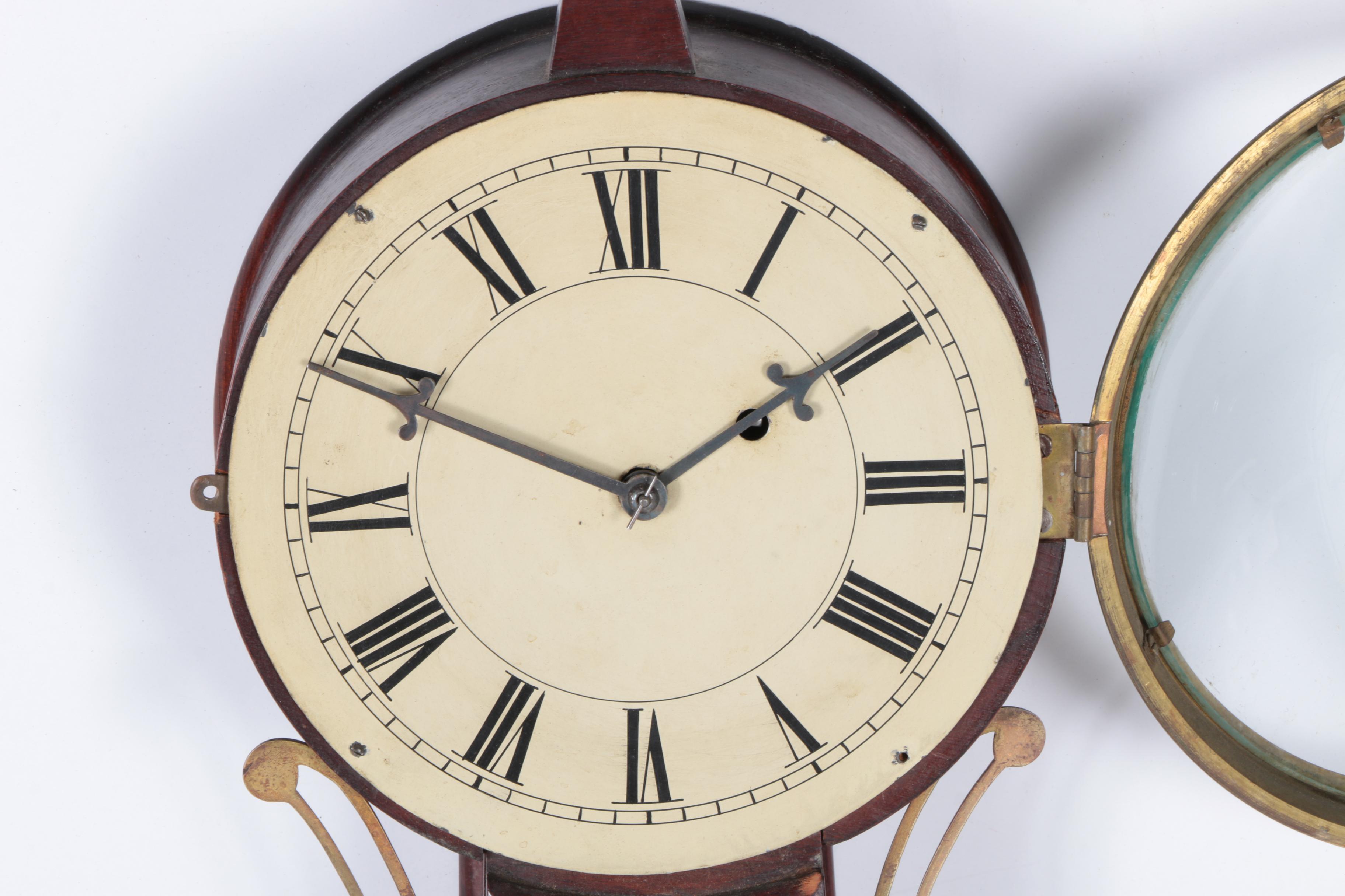 Antique Federal Style Banjo Clock with Eglomise Glass Panels