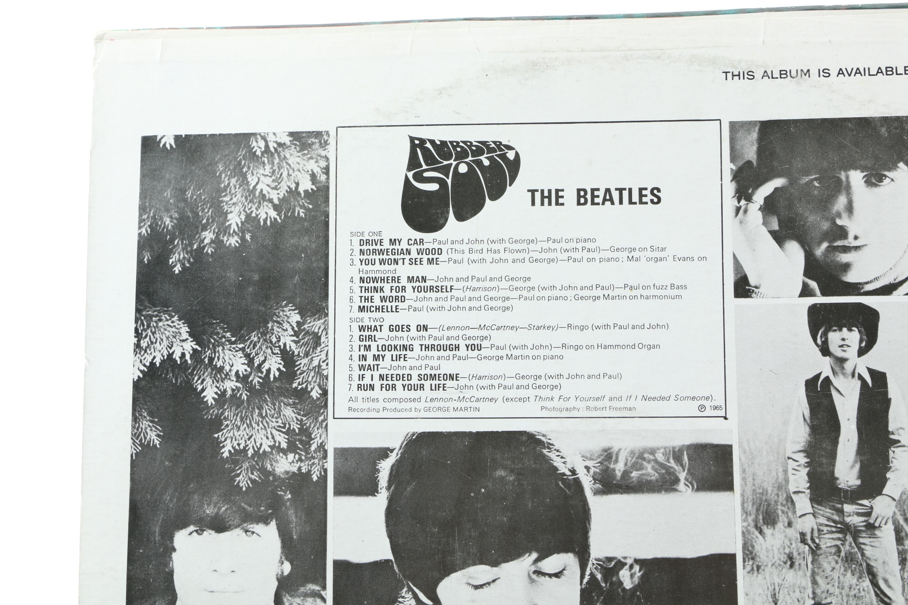 The Beatles "Rubber Soul" Misprinted Phillippines Stereo Record Pressing