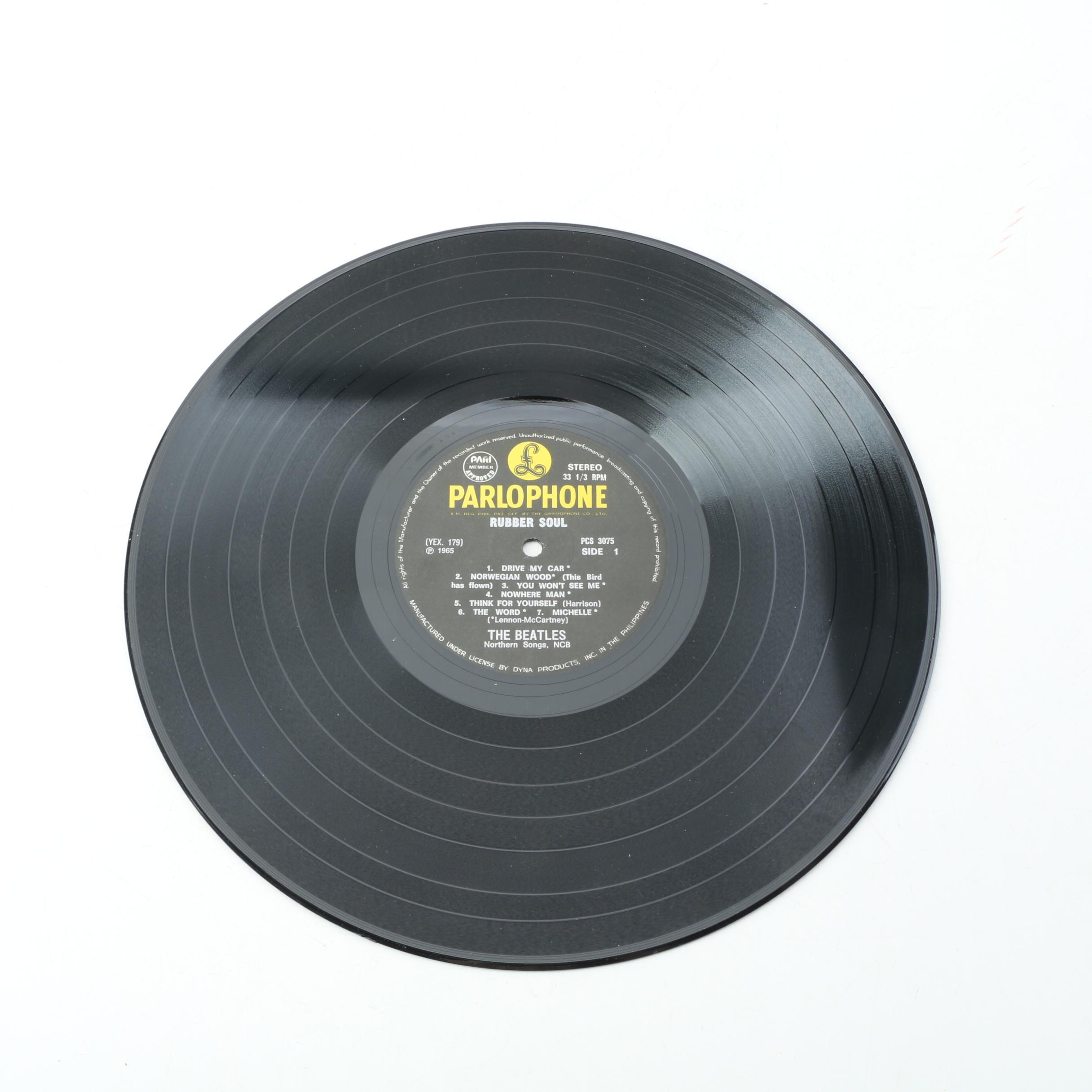 The Beatles "Rubber Soul" Misprinted Phillippines Stereo Record Pressing