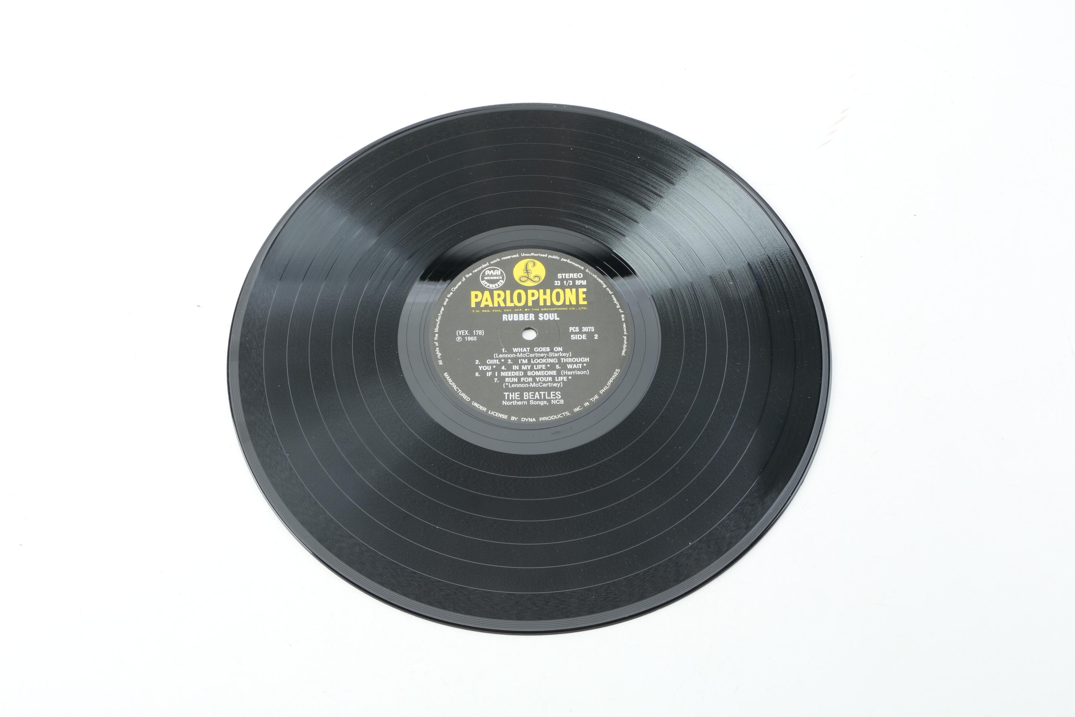 The Beatles "Rubber Soul" Misprinted Phillippines Stereo Record Pressing