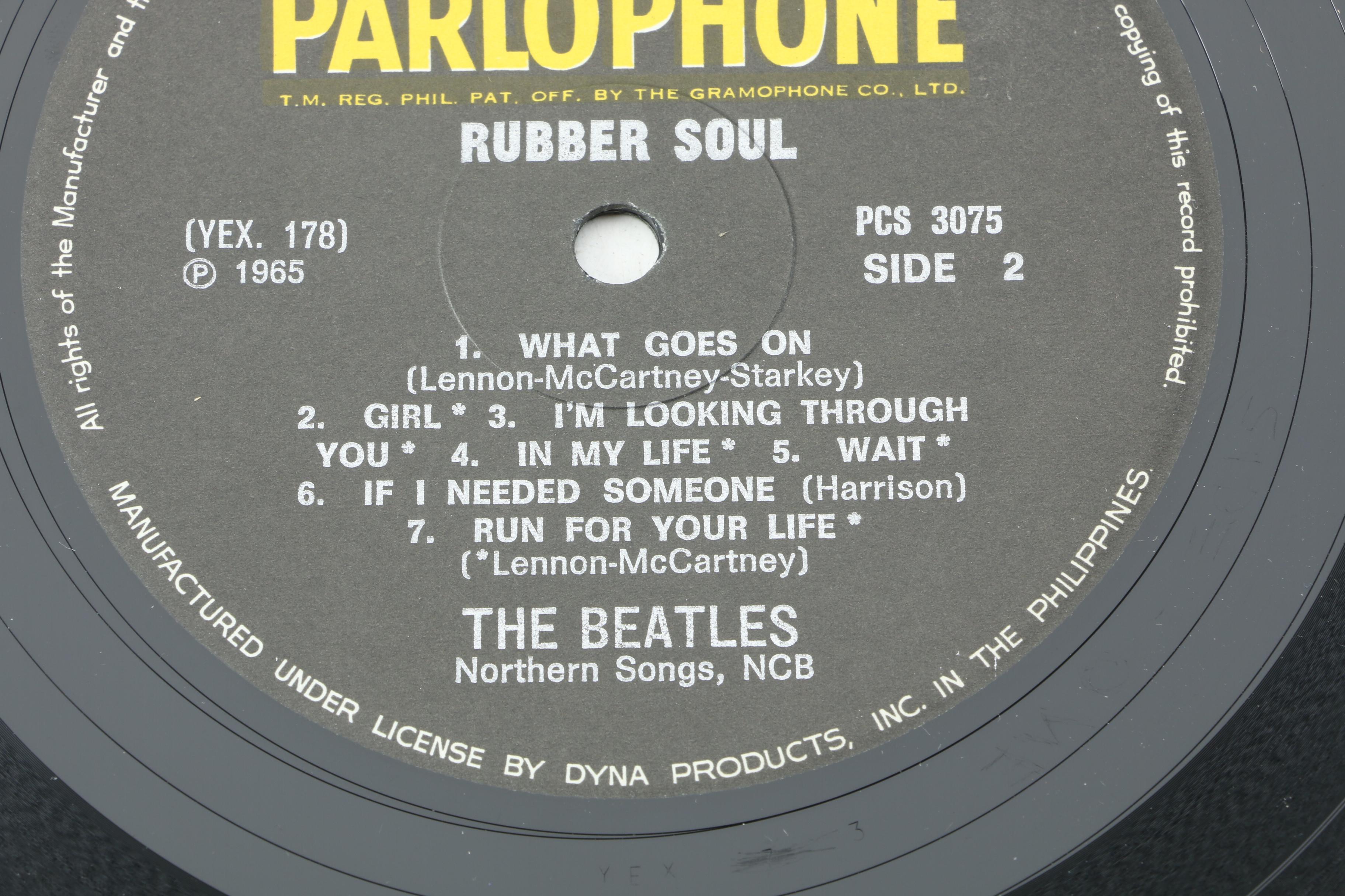 The Beatles "Rubber Soul" Misprinted Phillippines Stereo Record Pressing