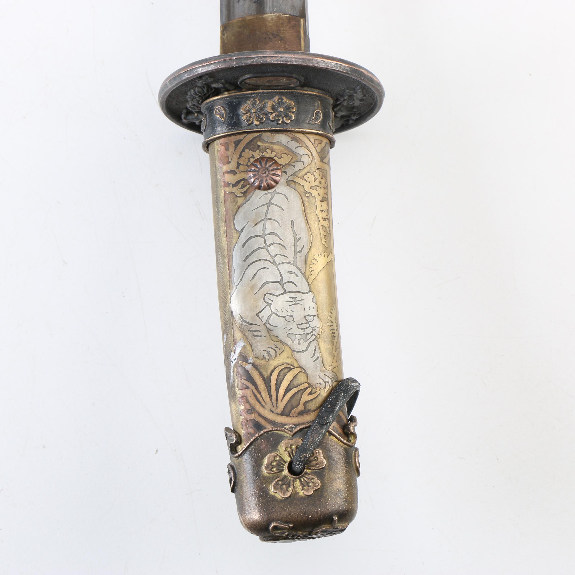 Japanese Tantō Style Knife and Scabbard