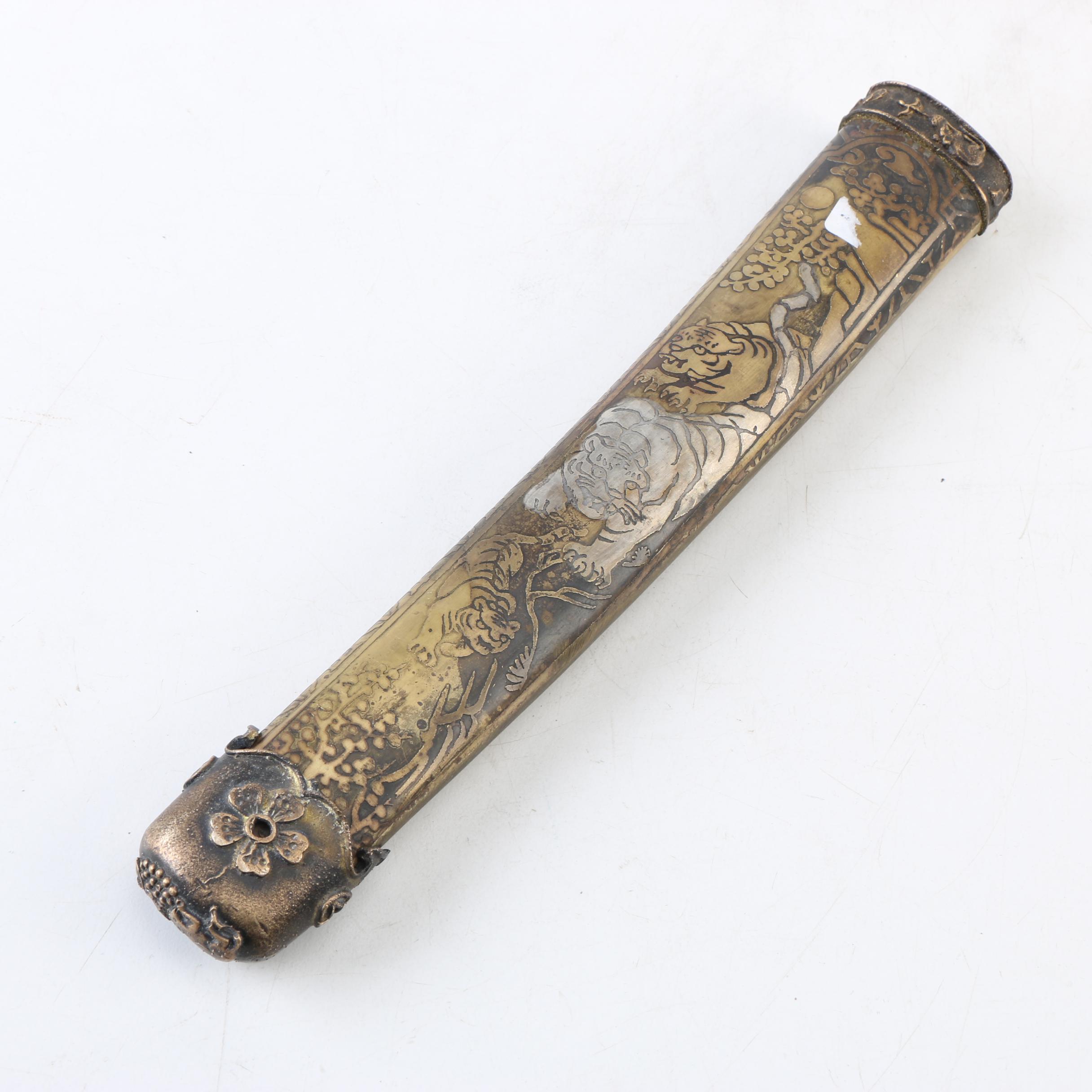 Japanese Tantō Style Knife and Scabbard