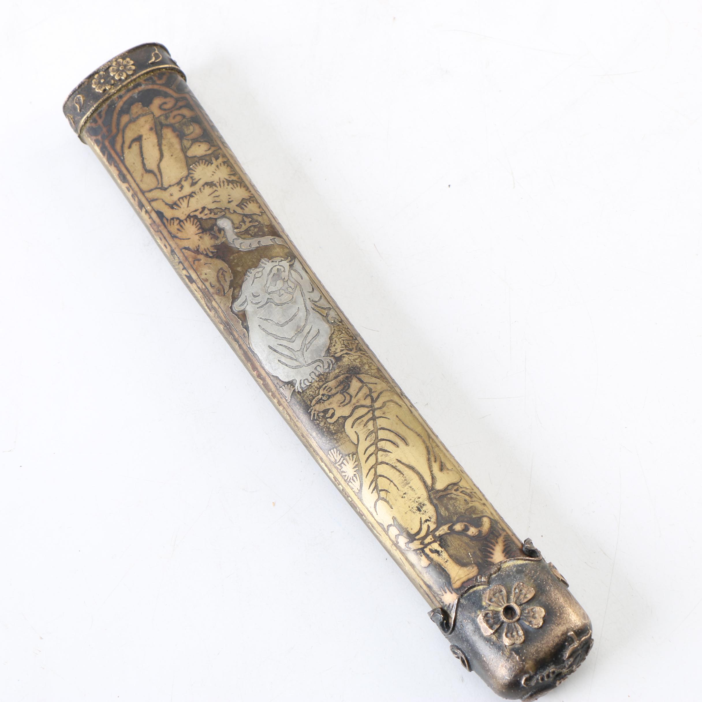 Japanese Tantō Style Knife and Scabbard