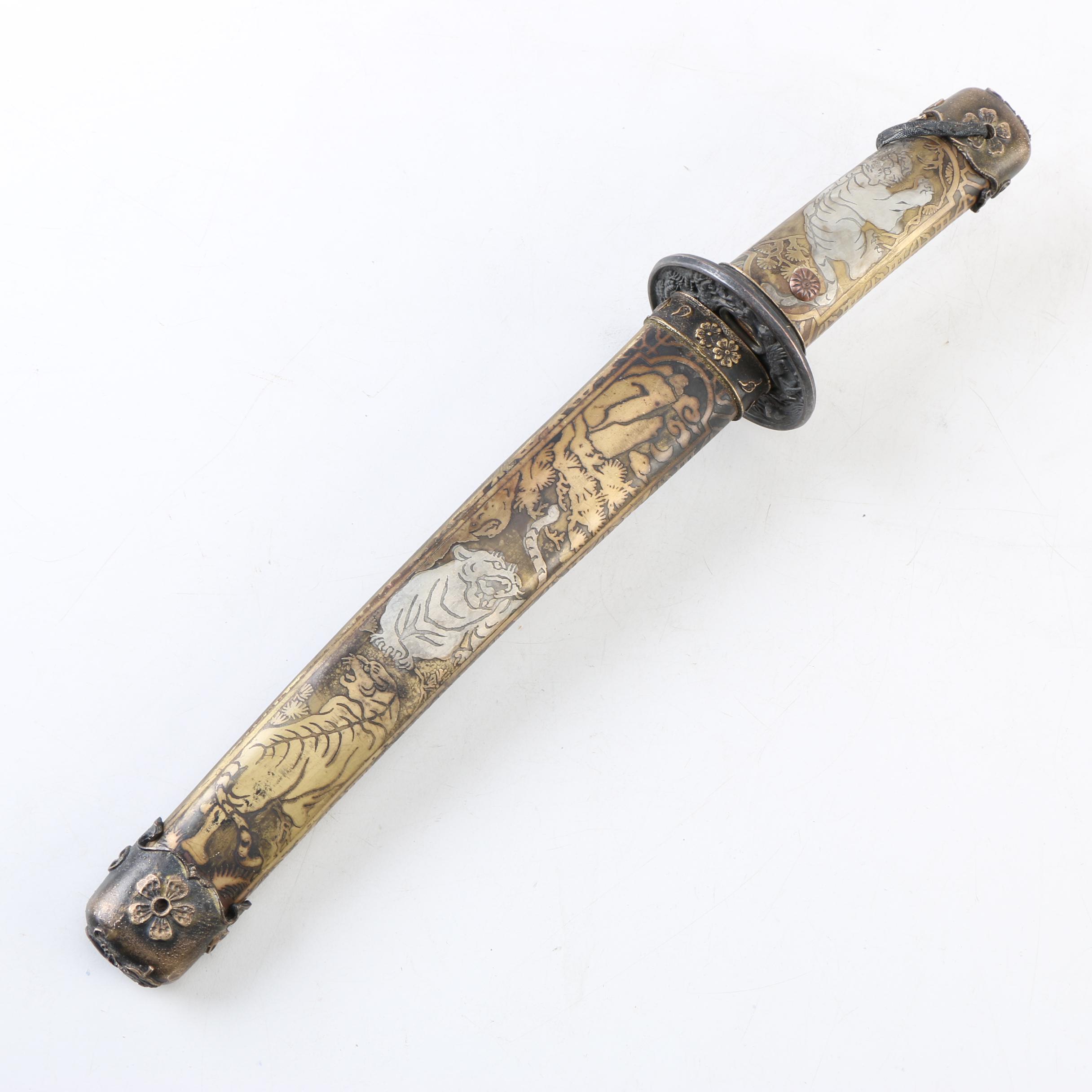 Japanese Tantō Style Knife and Scabbard