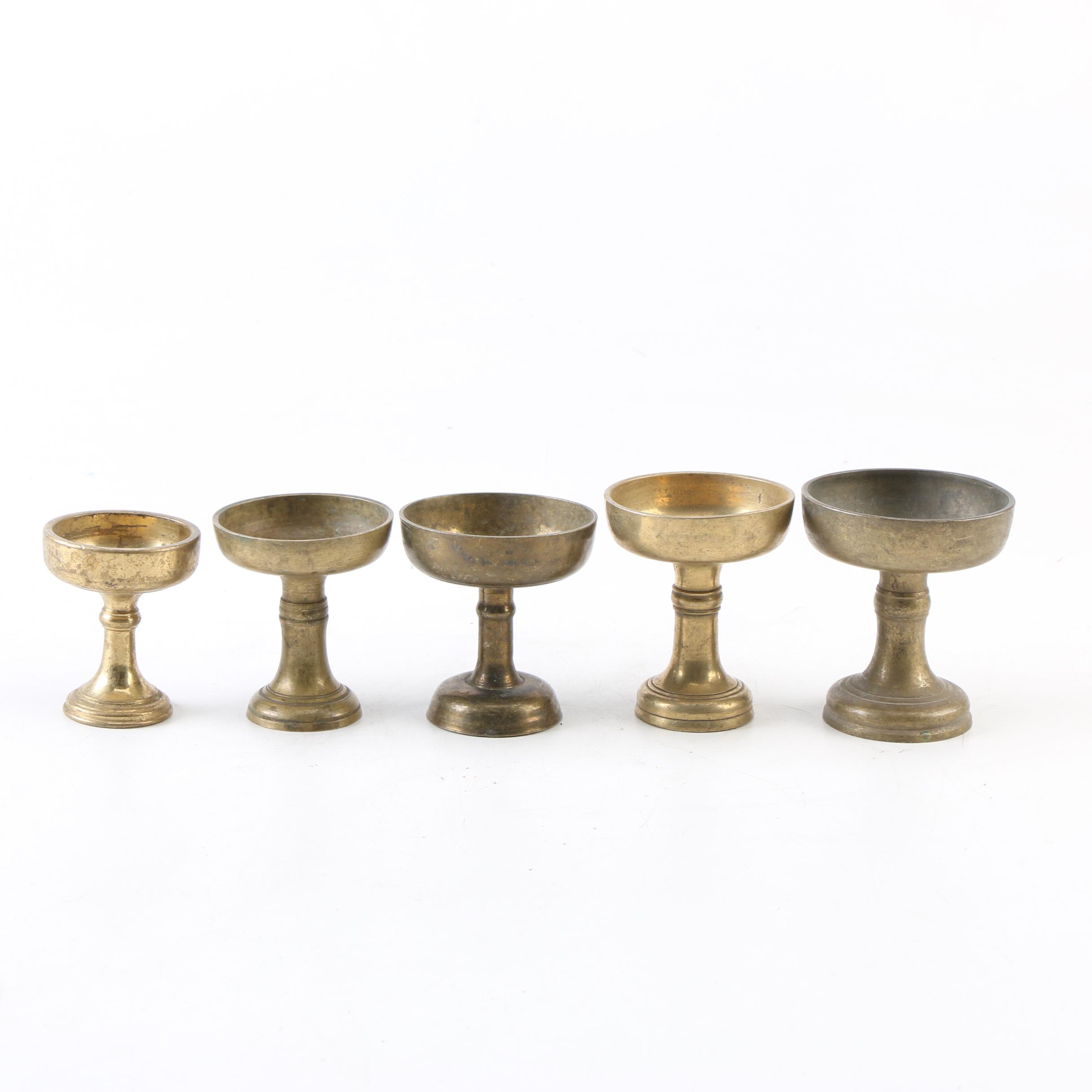 Brass Pedestal Bowls