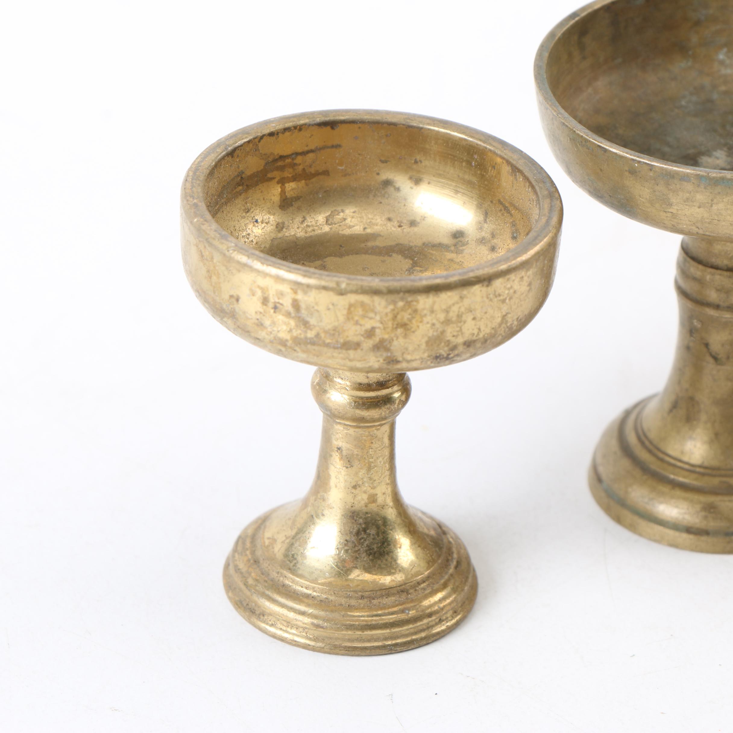 Brass Pedestal Bowls