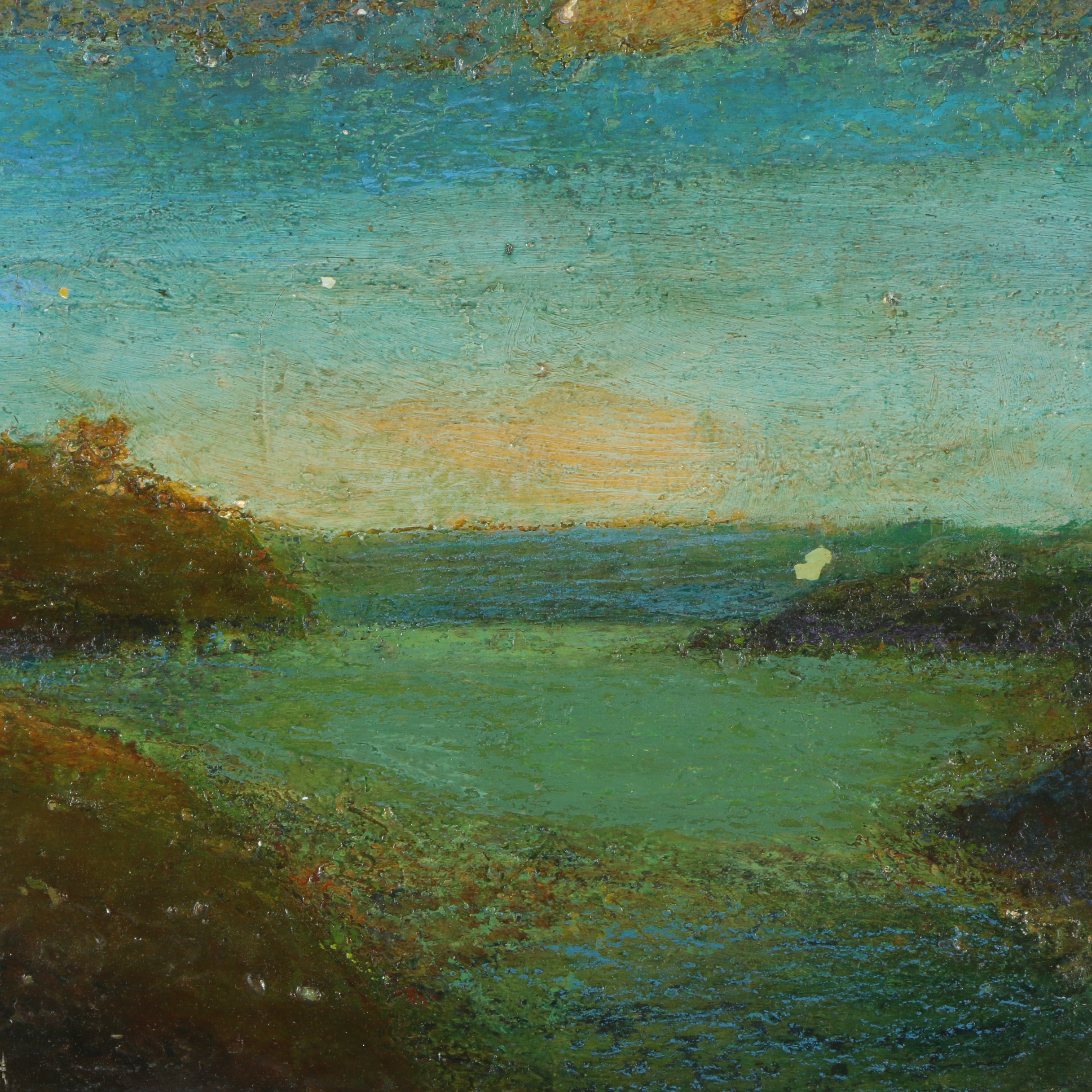 Edgar Hatten Oil Painting "Landscape with River"