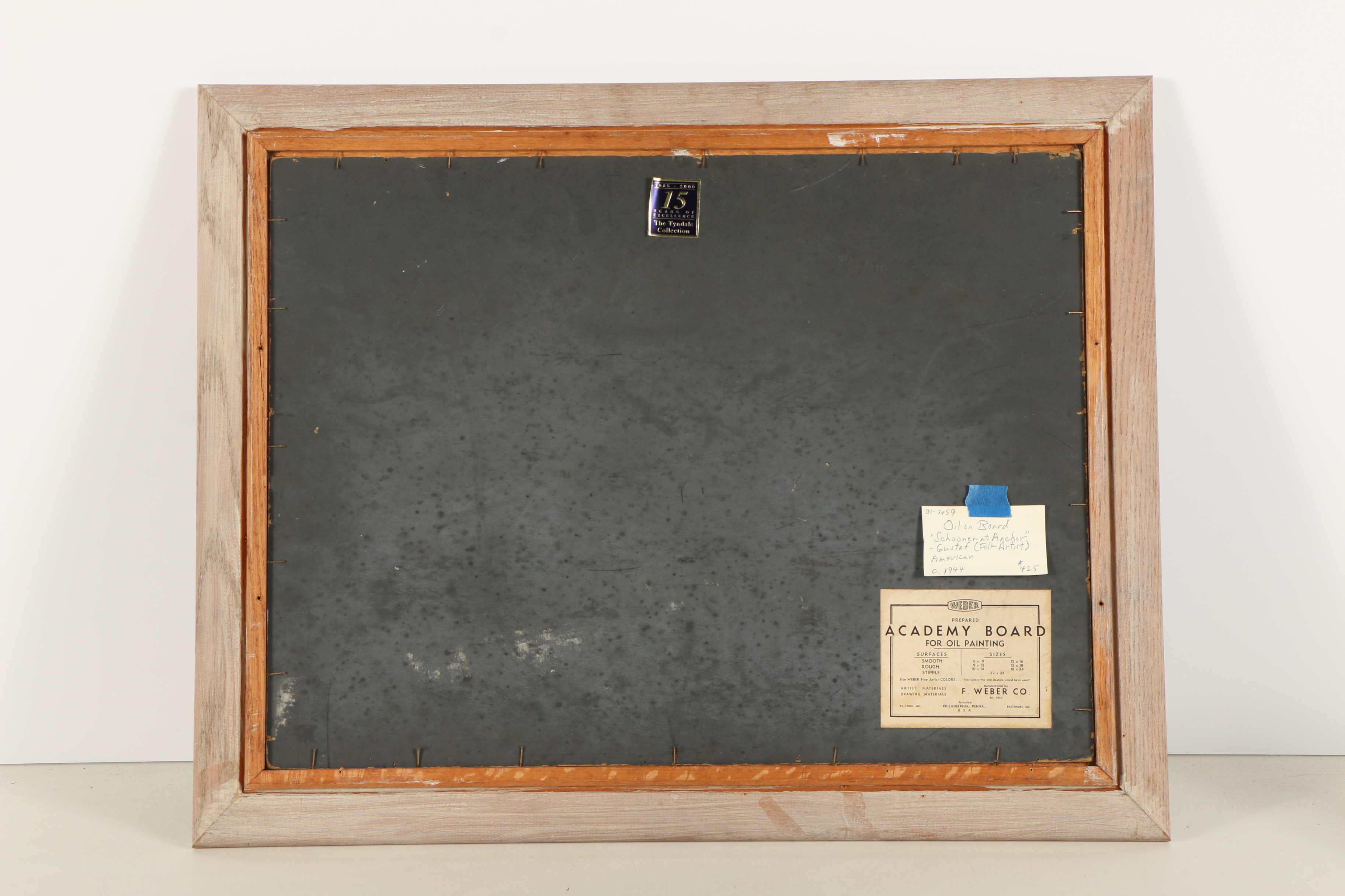 Gustaf Oil Painting "Schooner at Anchor"