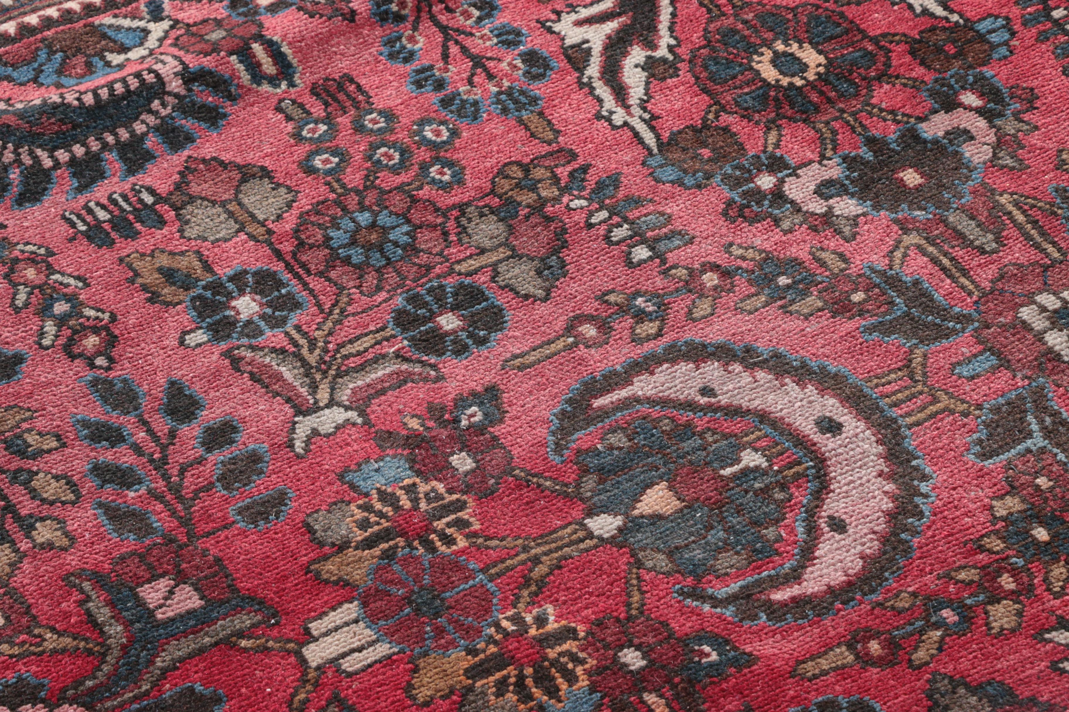 Large Antique Hand-Knotted Persian Arak Area Rug