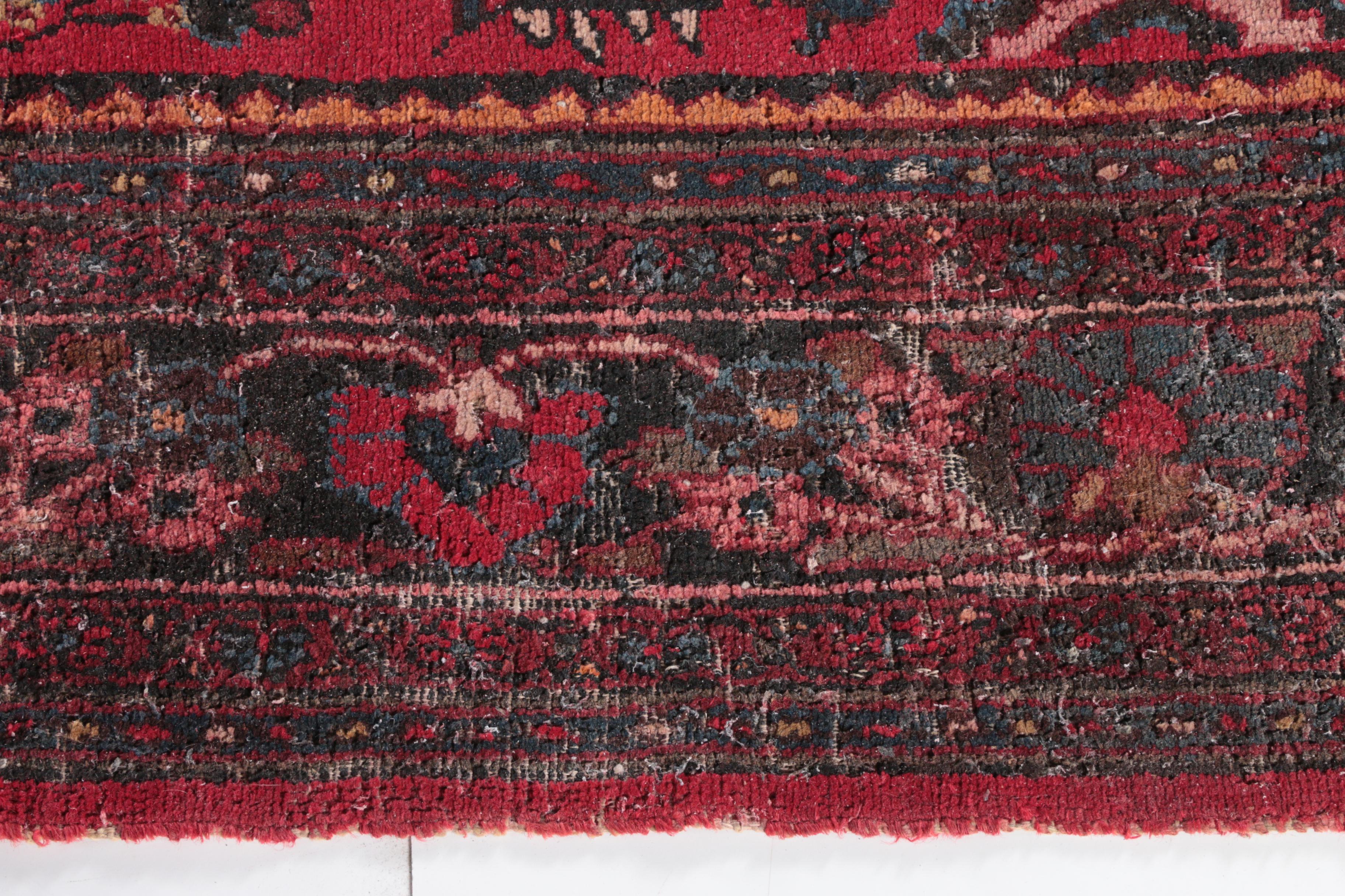 Large Antique Hand-Knotted Persian Arak Area Rug
