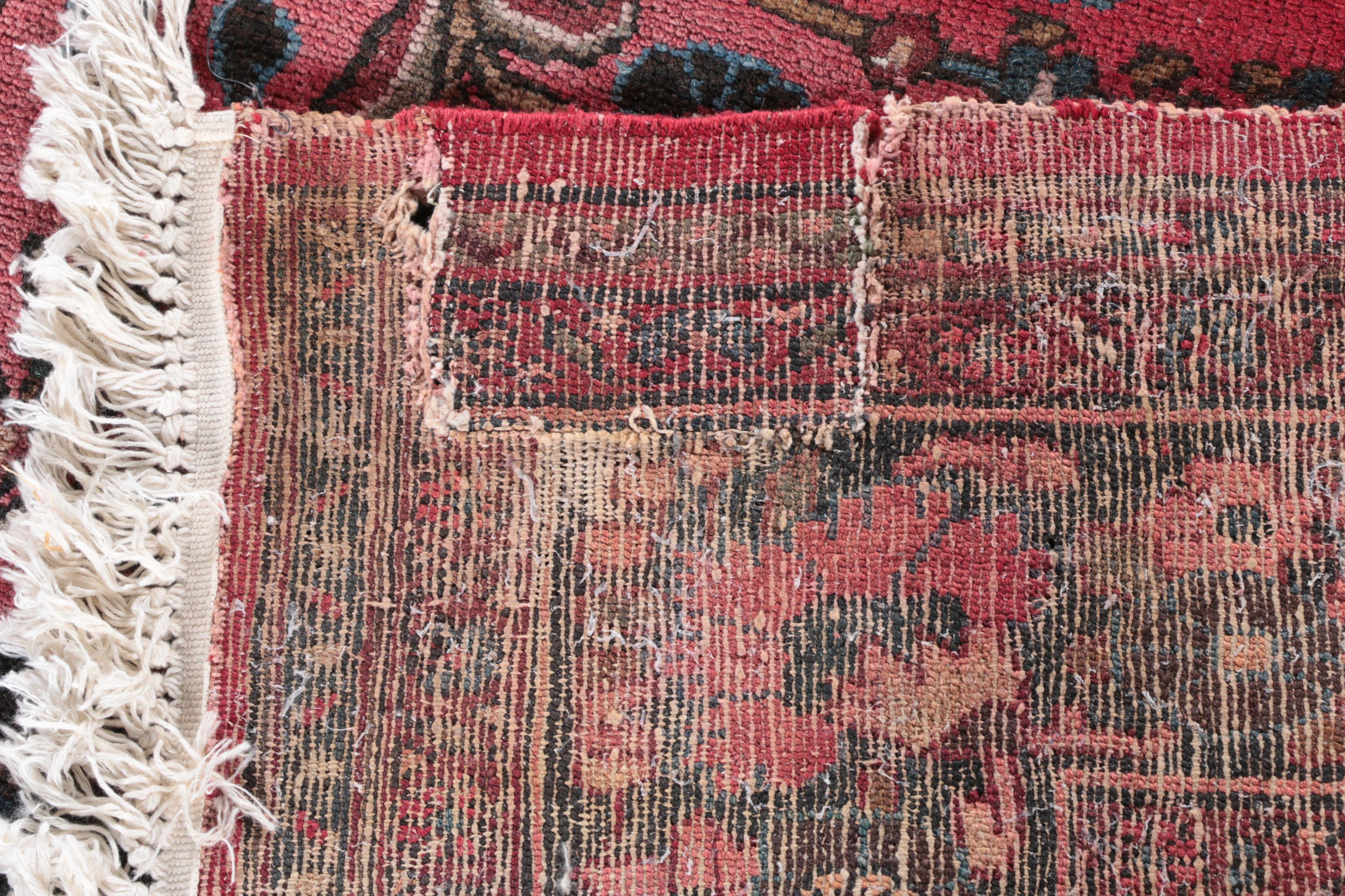 Large Antique Hand-Knotted Persian Arak Area Rug