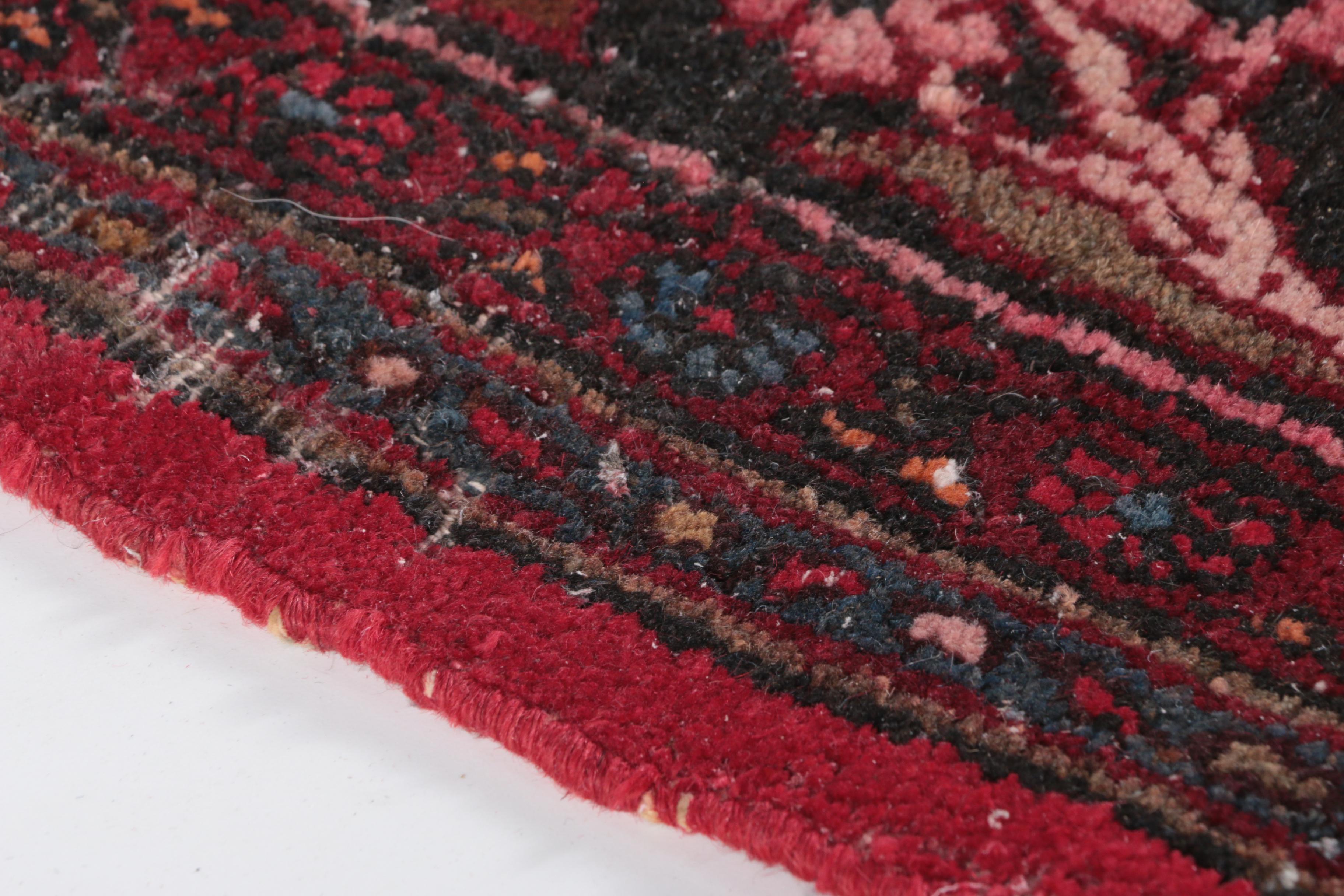 Large Antique Hand-Knotted Persian Arak Area Rug