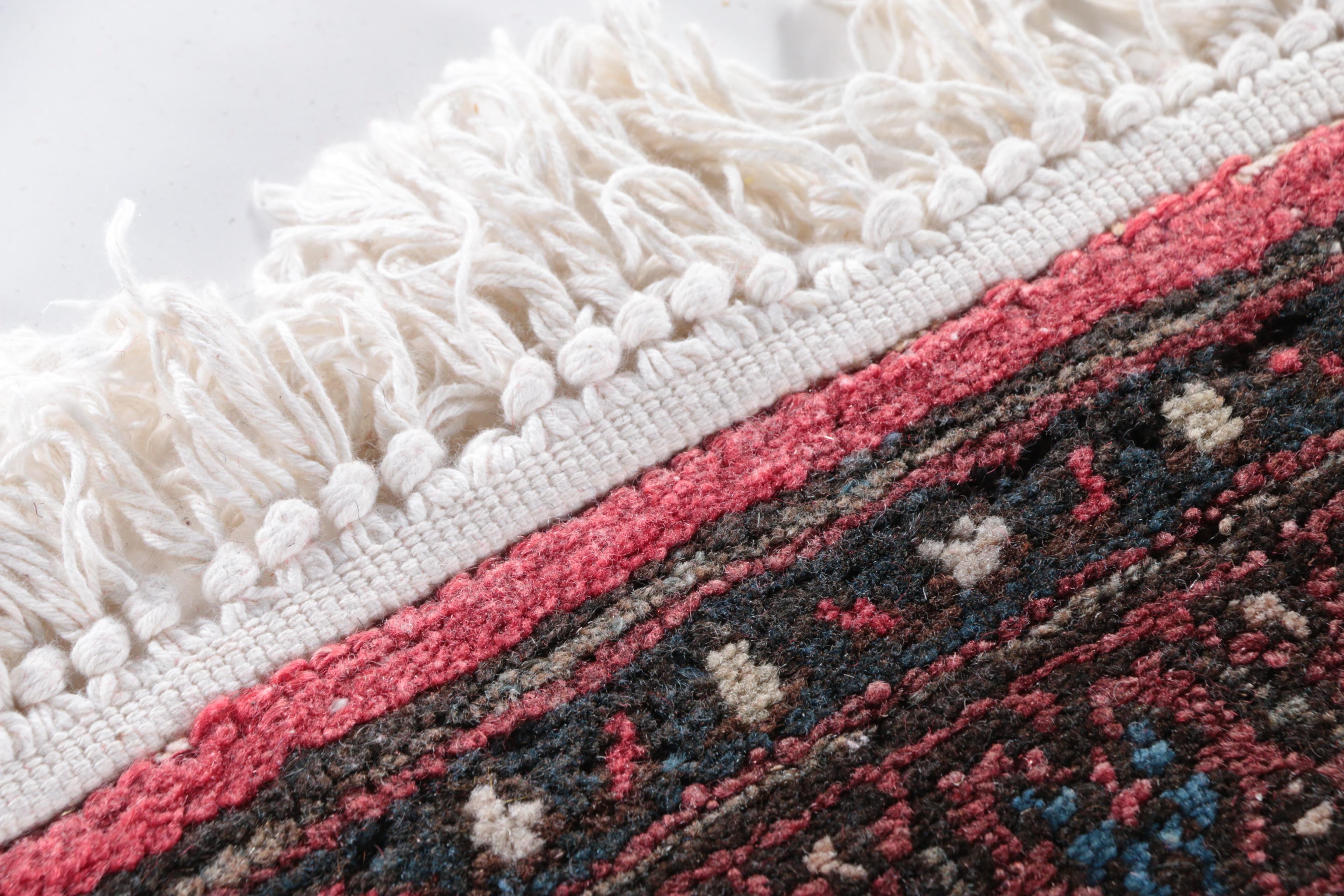 Large Antique Hand-Knotted Persian Arak Area Rug