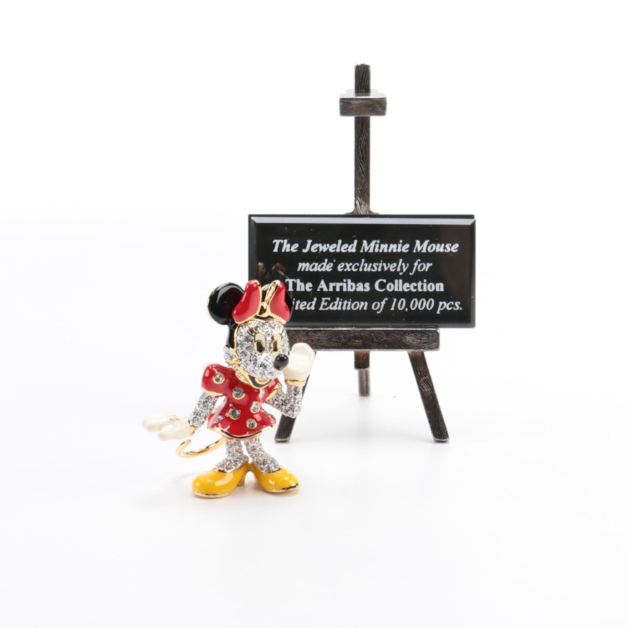 Arribas Brothers Swarovski Disney Jeweled Minnie Mouse Figurine