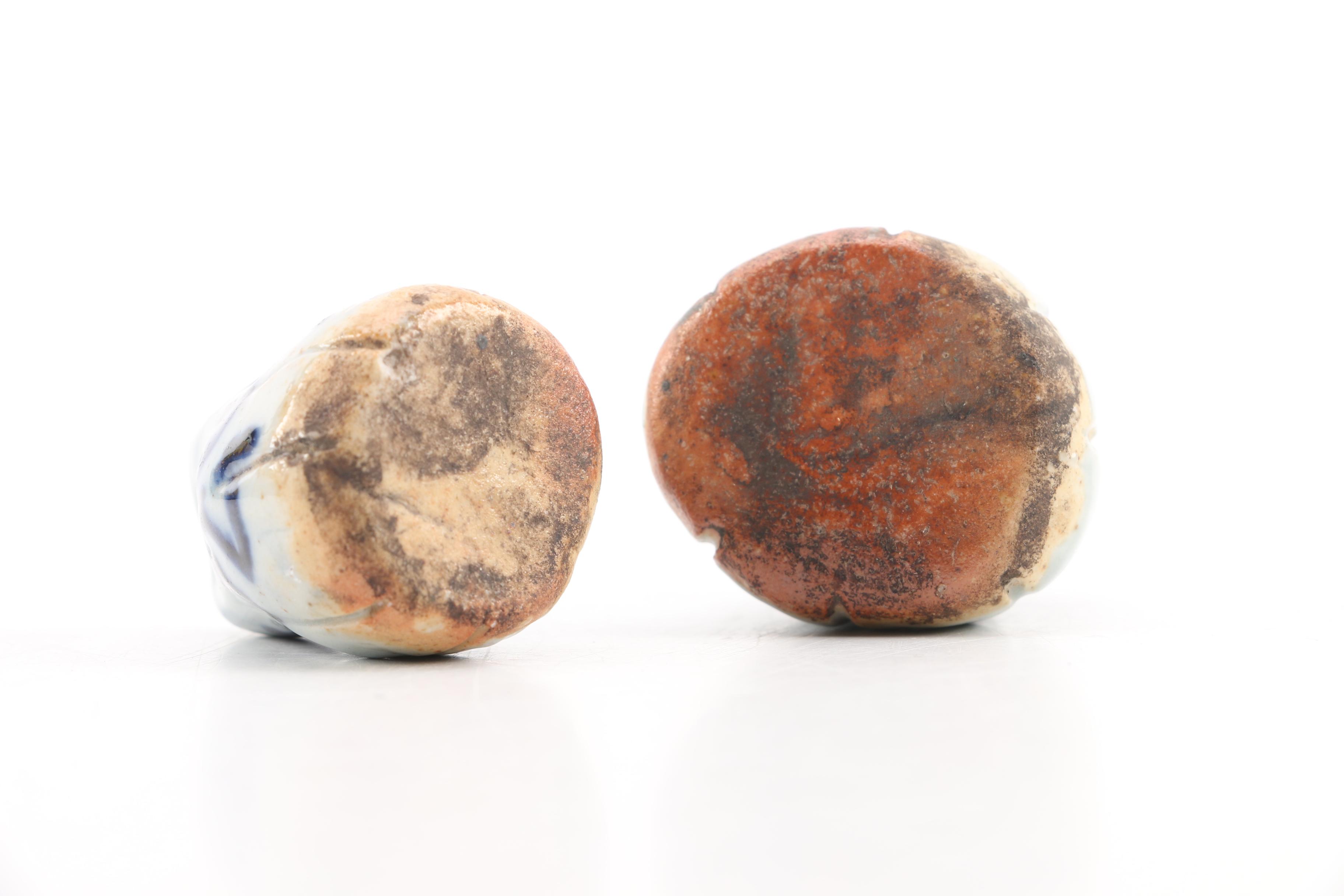 Chinese Qing Dynasty Ceramic Scale Weights