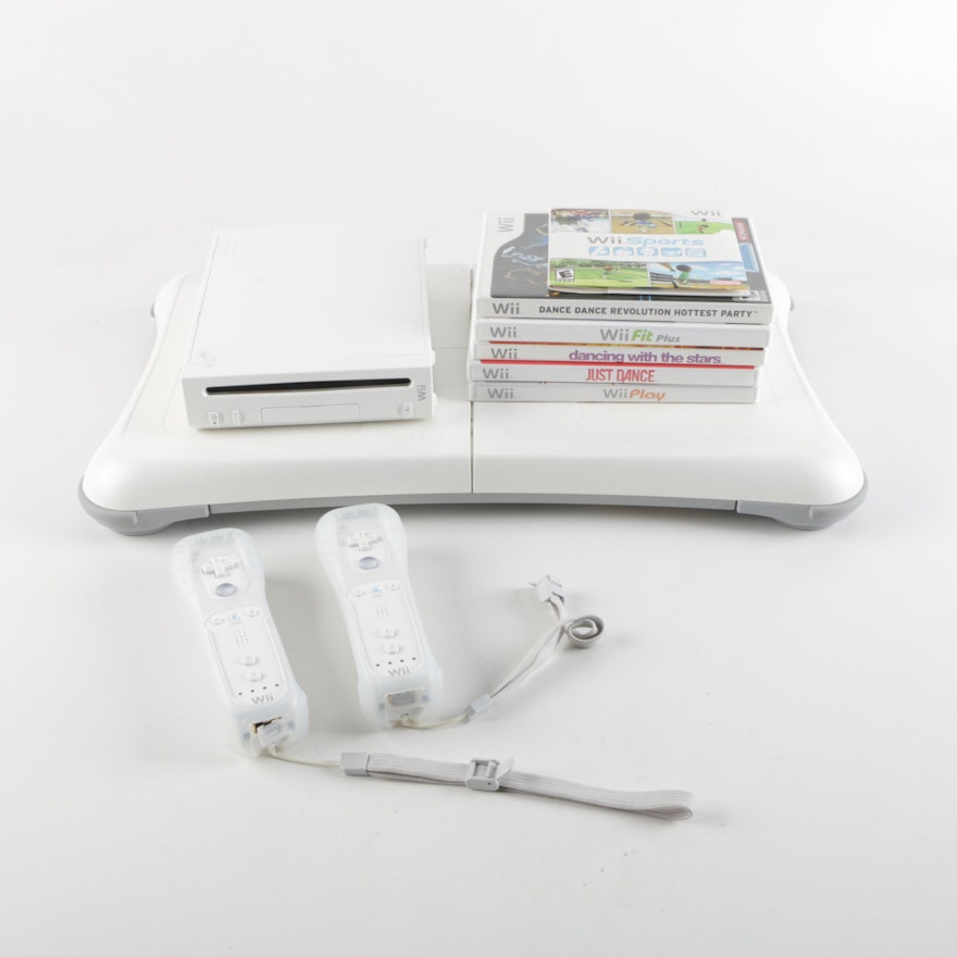 Nintendo Wii with Games and Accessories