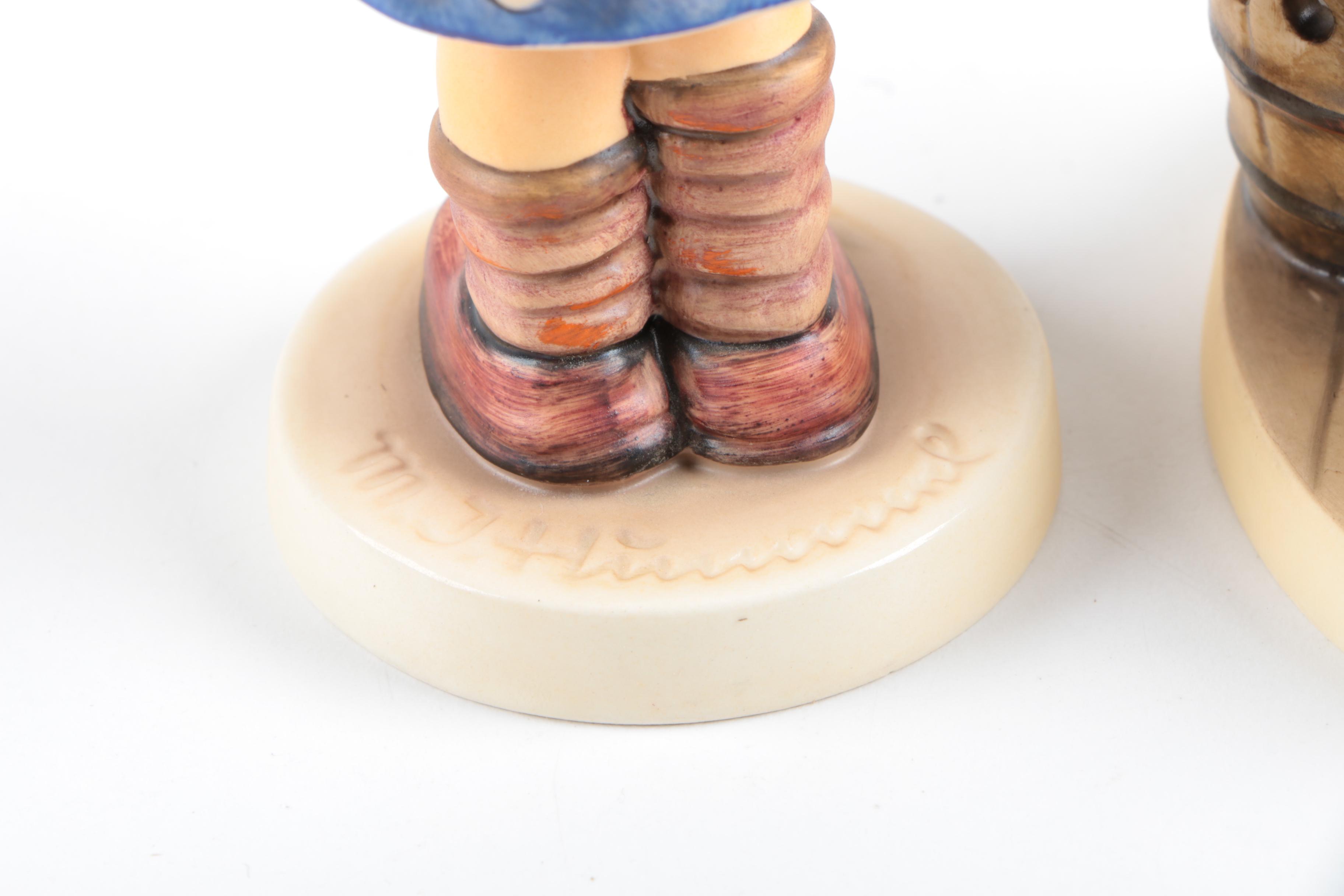 Hummel "Big Housecleaning" and "What Now" Porcelain Figurines