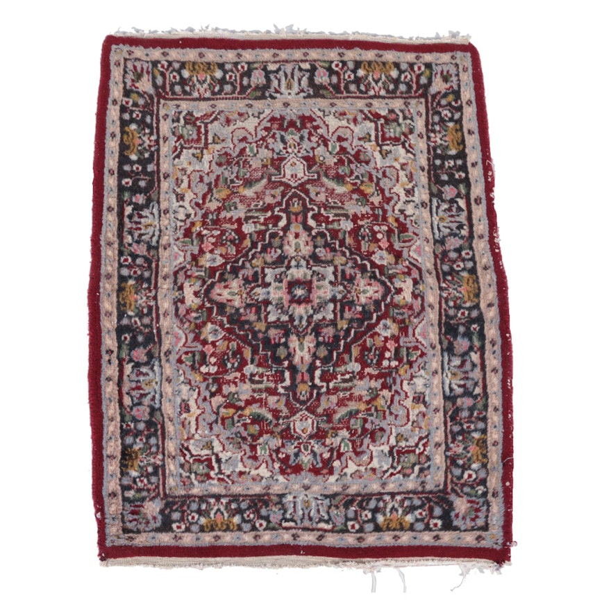 Hand-Knotted Persian Village Accent Rug
