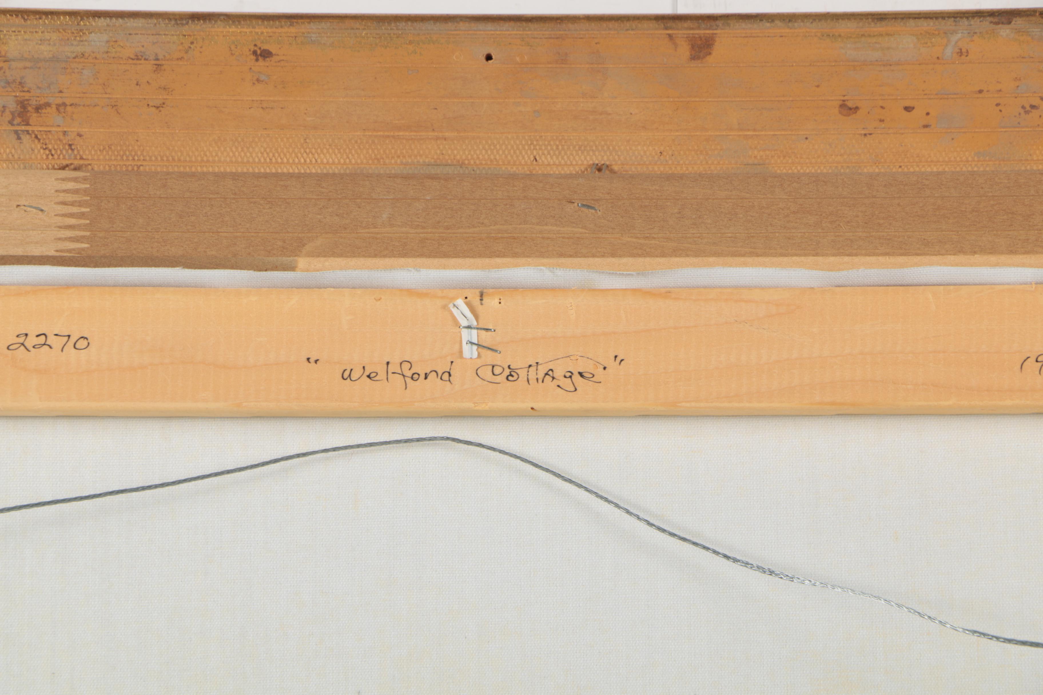 Marty Bell 1995 Oil Painting "Welford Cottage"