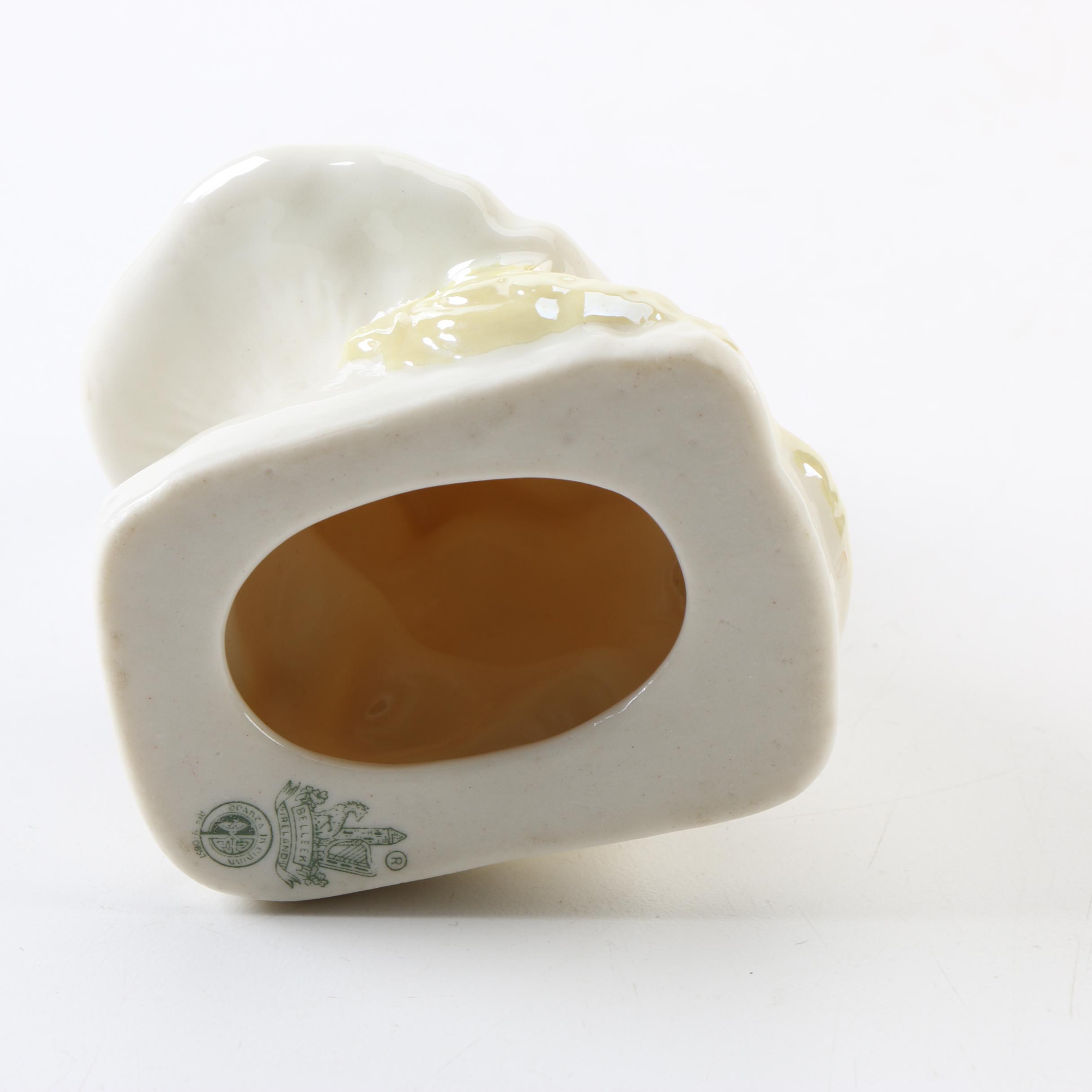 Vintage Belleek "Leprechaun" Porcelain Figurine