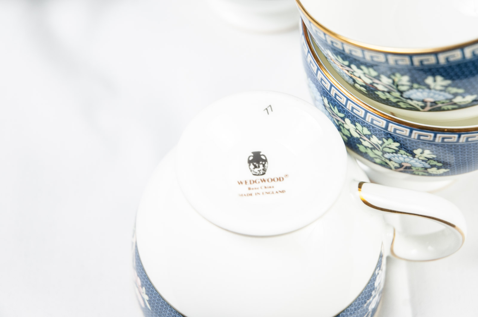 Wedgwood Bone China Set in "Blue Siam" Pattern
