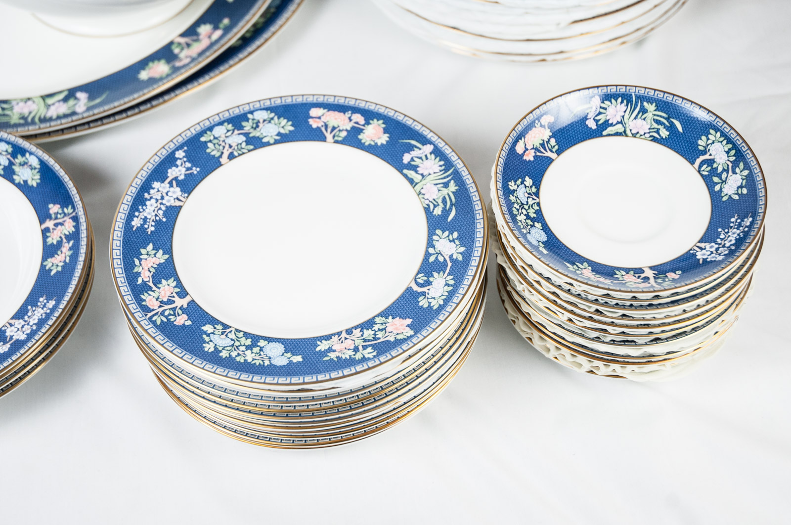 Wedgwood Bone China Set in "Blue Siam" Pattern