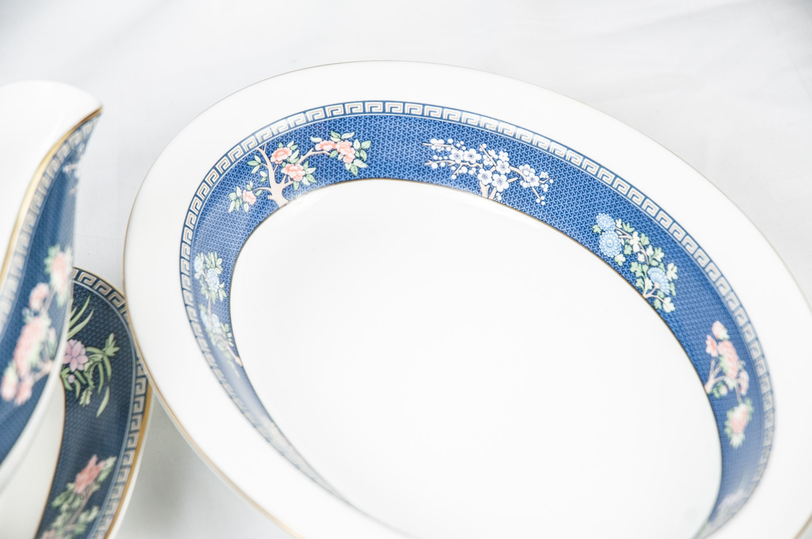 Wedgwood Bone China Set in "Blue Siam" Pattern