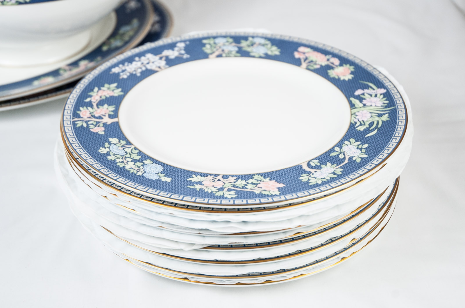 Wedgwood Bone China Set in "Blue Siam" Pattern