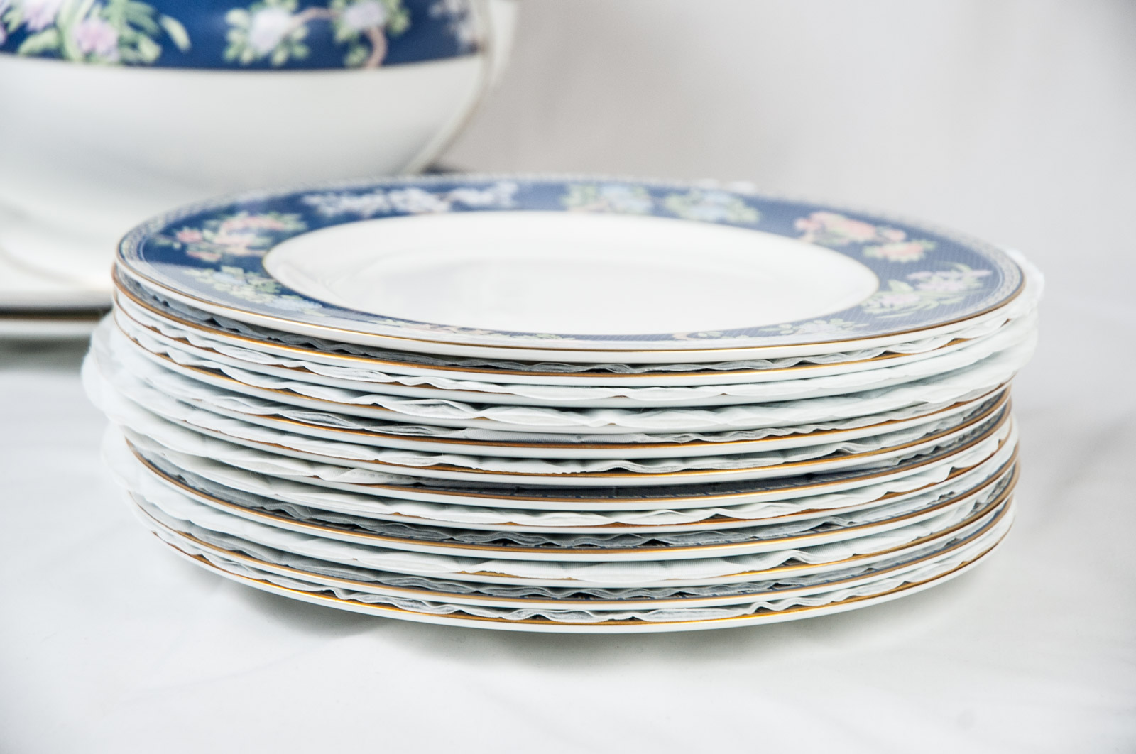 Wedgwood Bone China Set in "Blue Siam" Pattern