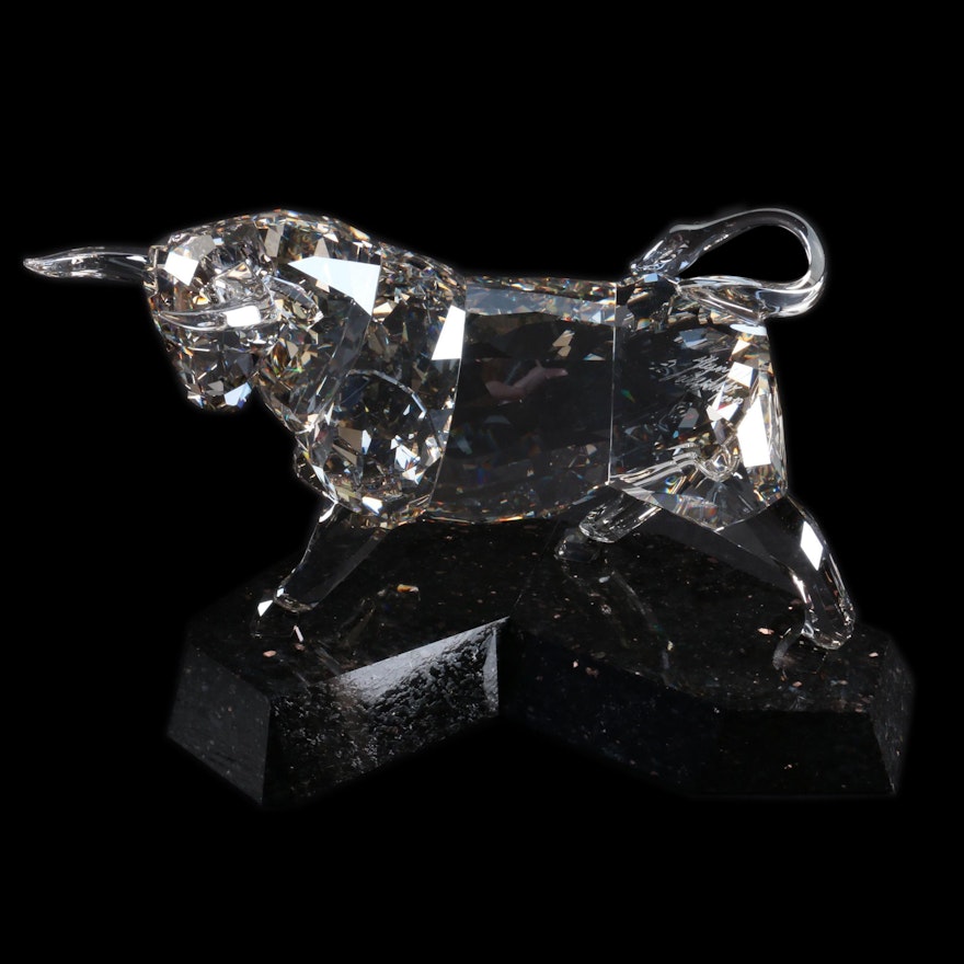 Swarovski Crystal Bull Figurine