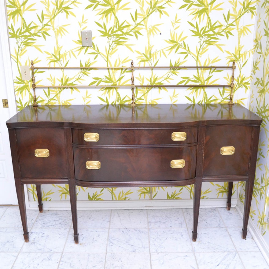 Vintage Hepplewhite Style Mahogany Sideboard