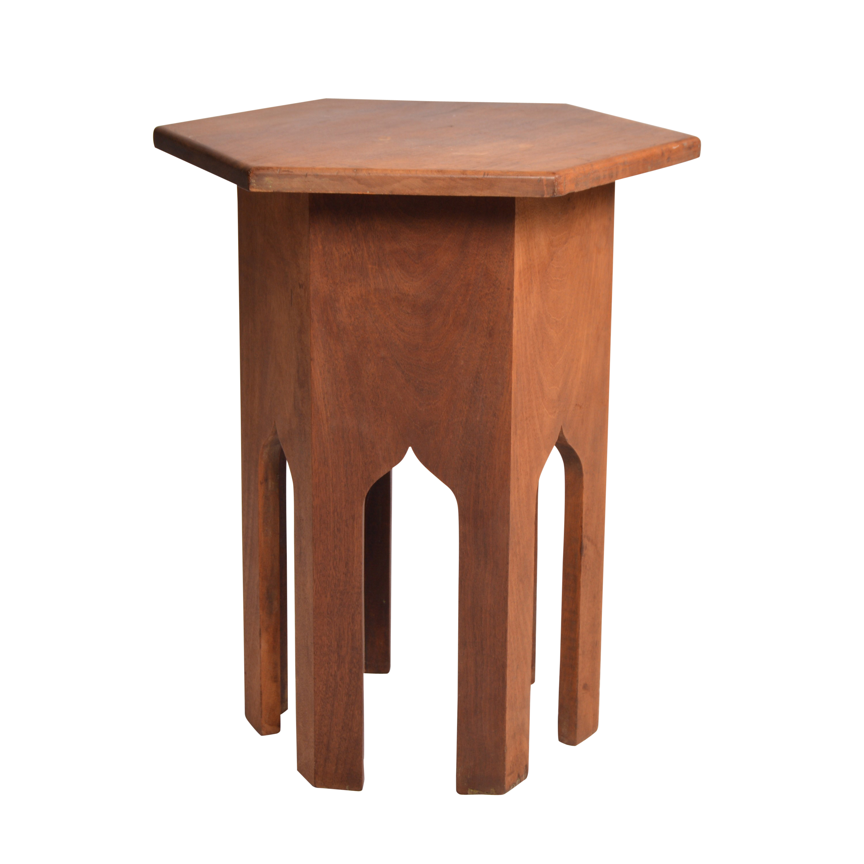 Vintage Syrian Style Wooden Side Table