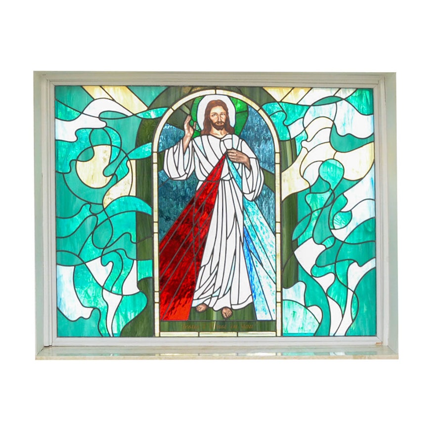 Stained Glass Window of Jesus